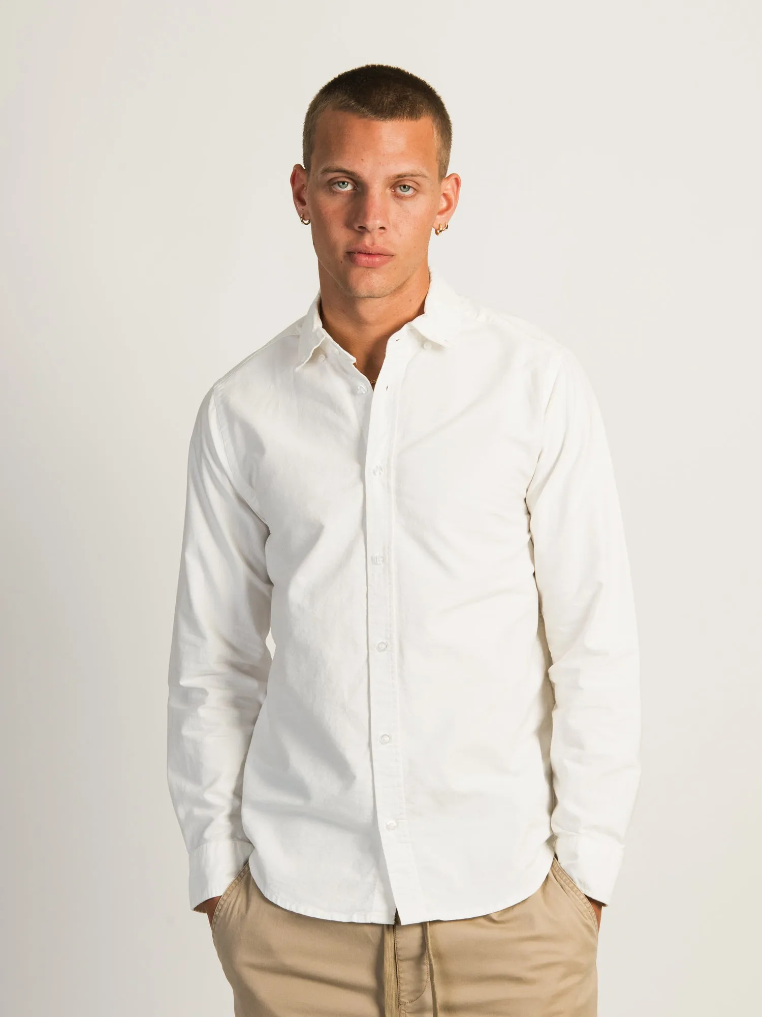 KOLBY OXFORD SHIRT - WHITE sold by Kolby