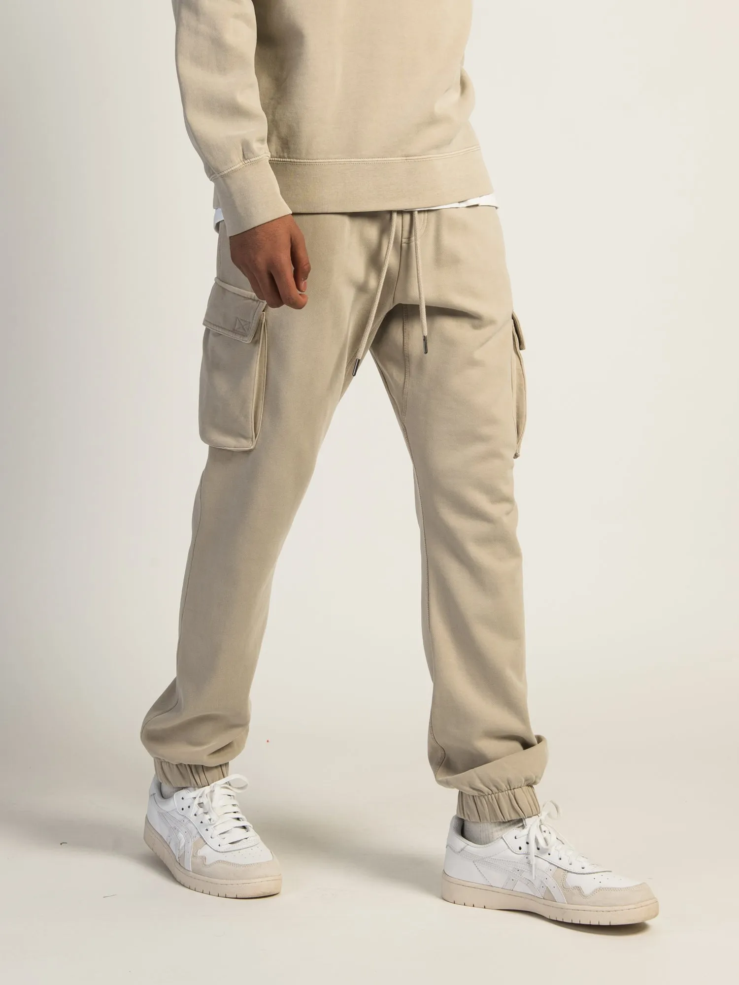 KOLBY PARKER GARMET DYE CARGO JOGGER - OATMEAL sold by Kolby product image thumbnail 4