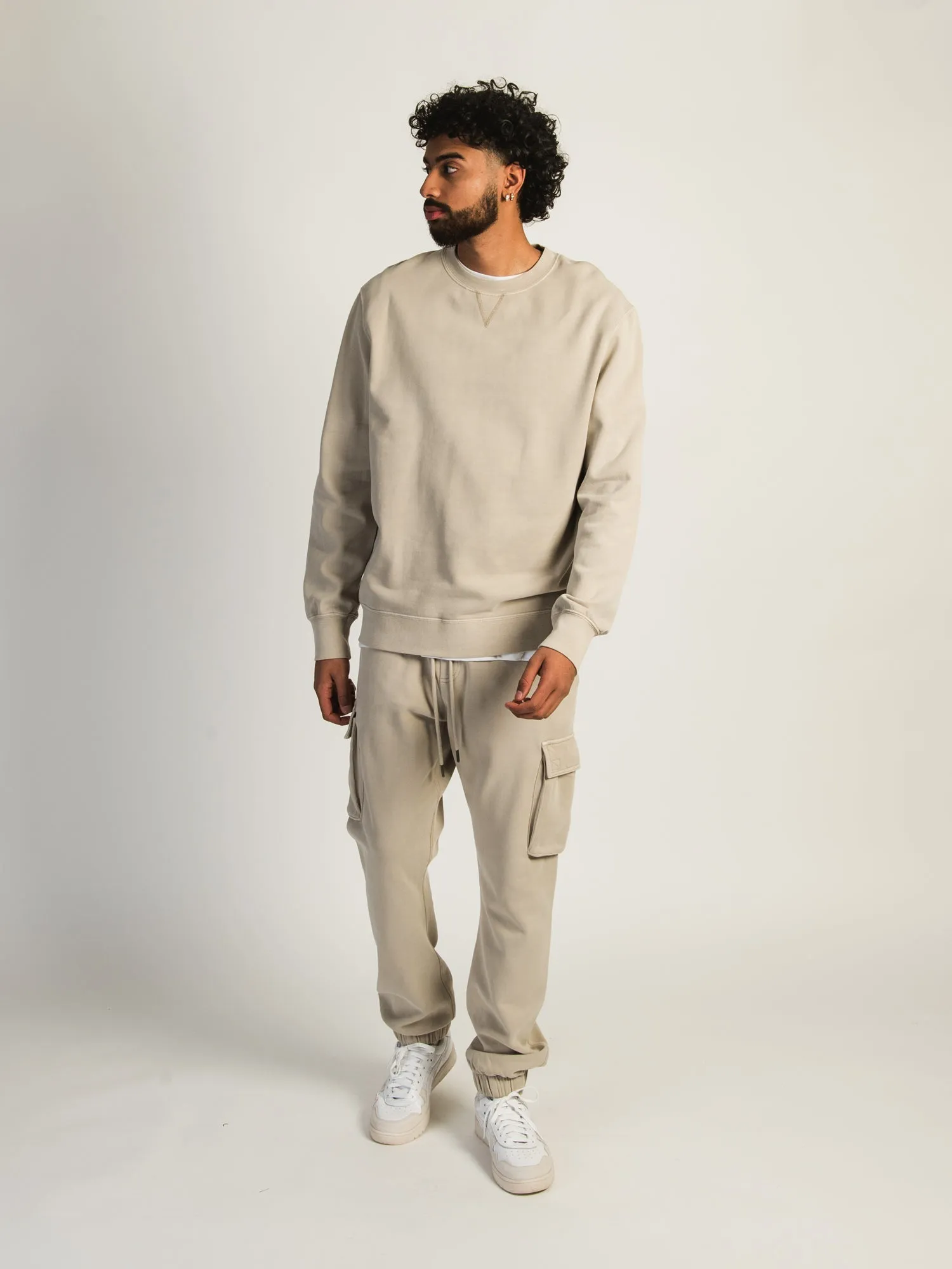 KOLBY PARKER GARMET DYE CARGO JOGGER - OATMEAL sold by Kolby product image thumbnail 2