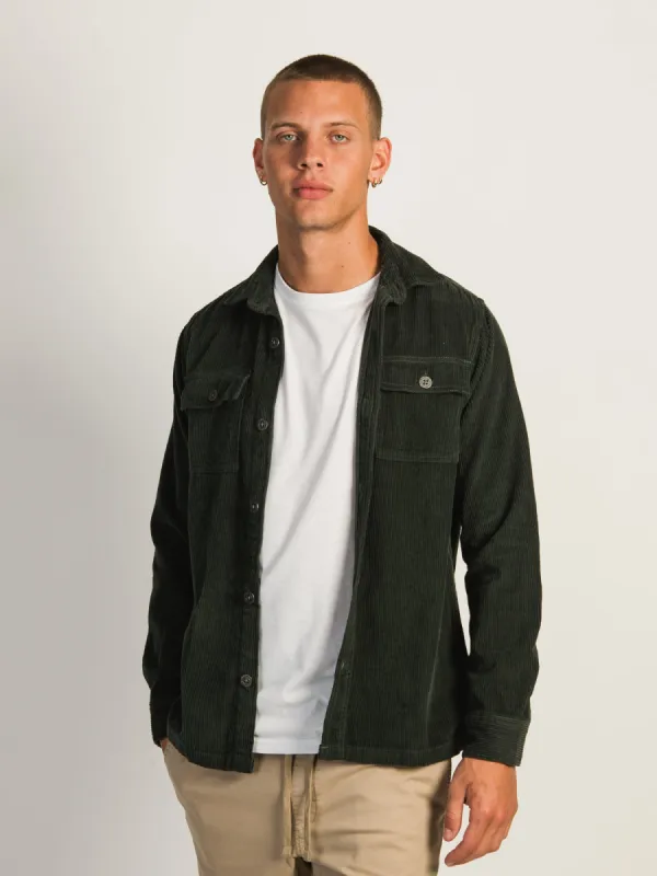 KOLBY CORD OVERSHIRT - FOREST sold by Kolby