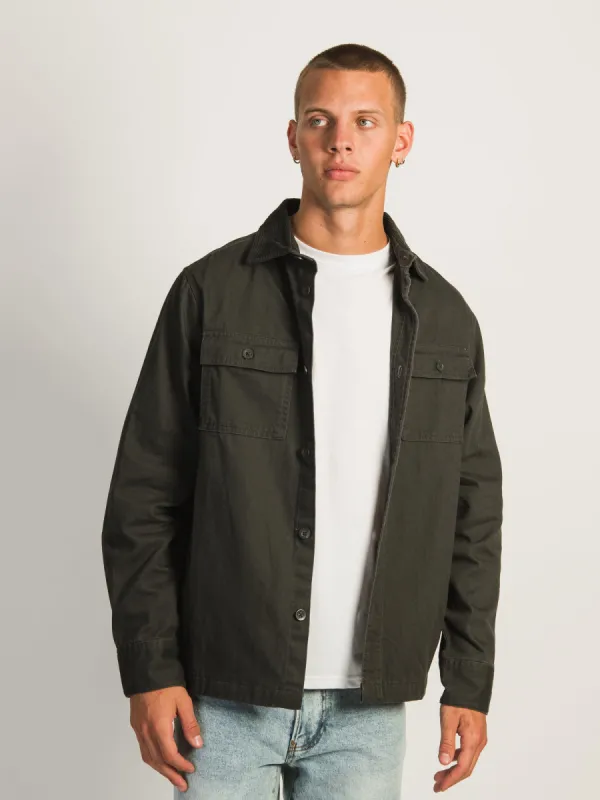KOLBY TWILL UTILITY JACKET - BLACK sold by Kolby