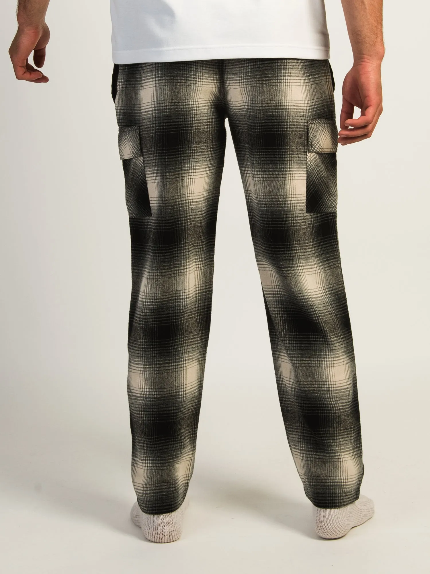 KOLBY THOMAS CARGO PLAID PANT - BLACK sold by Kolby product image thumbnail 4