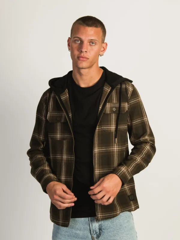 KOLBY BERK ZIP HOODIE - OLIVE sold by Kolby