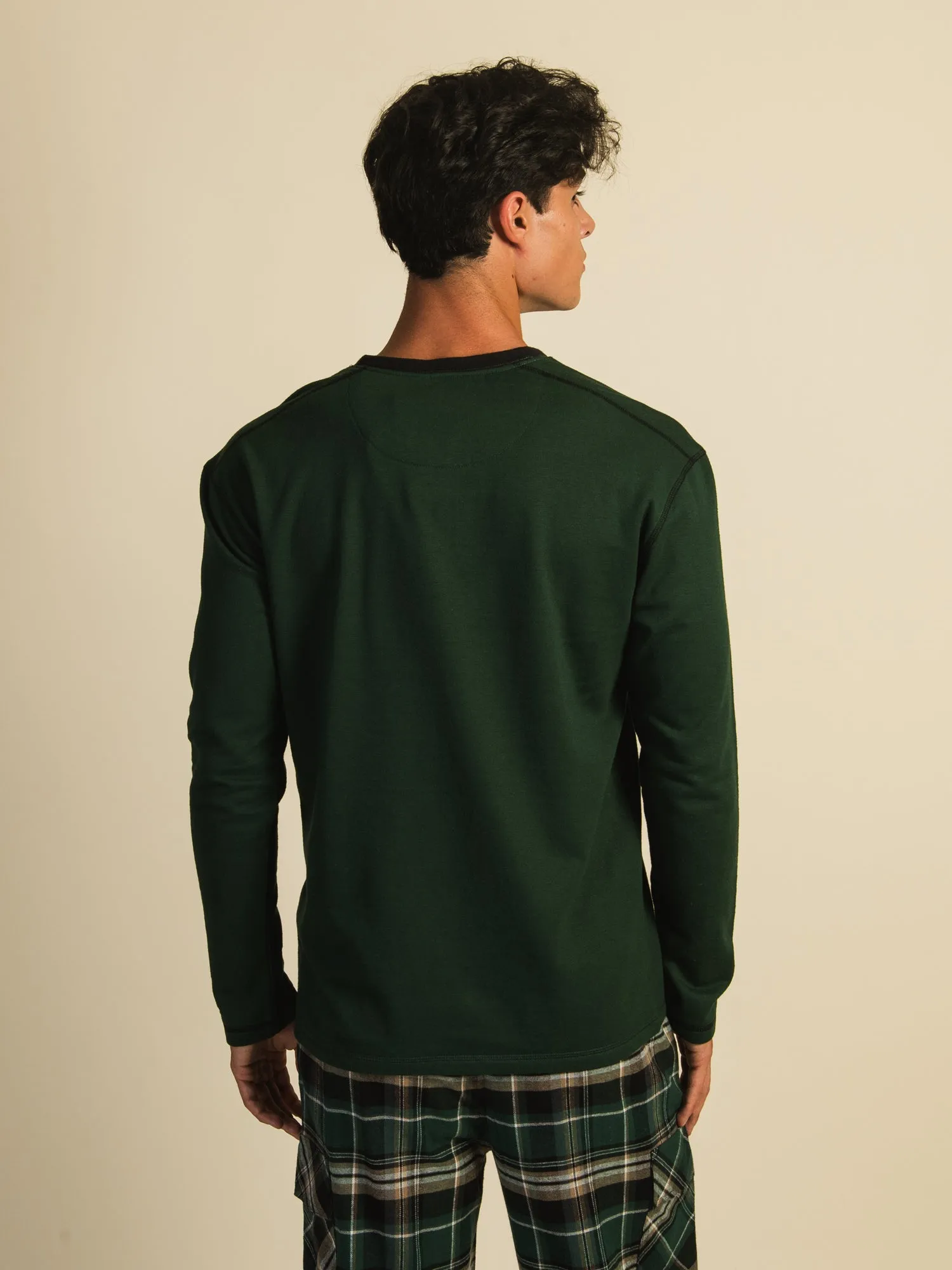 KOLBY HUGH LONG SLEEVE HENLEY sold by Kolby product image thumbnail 2