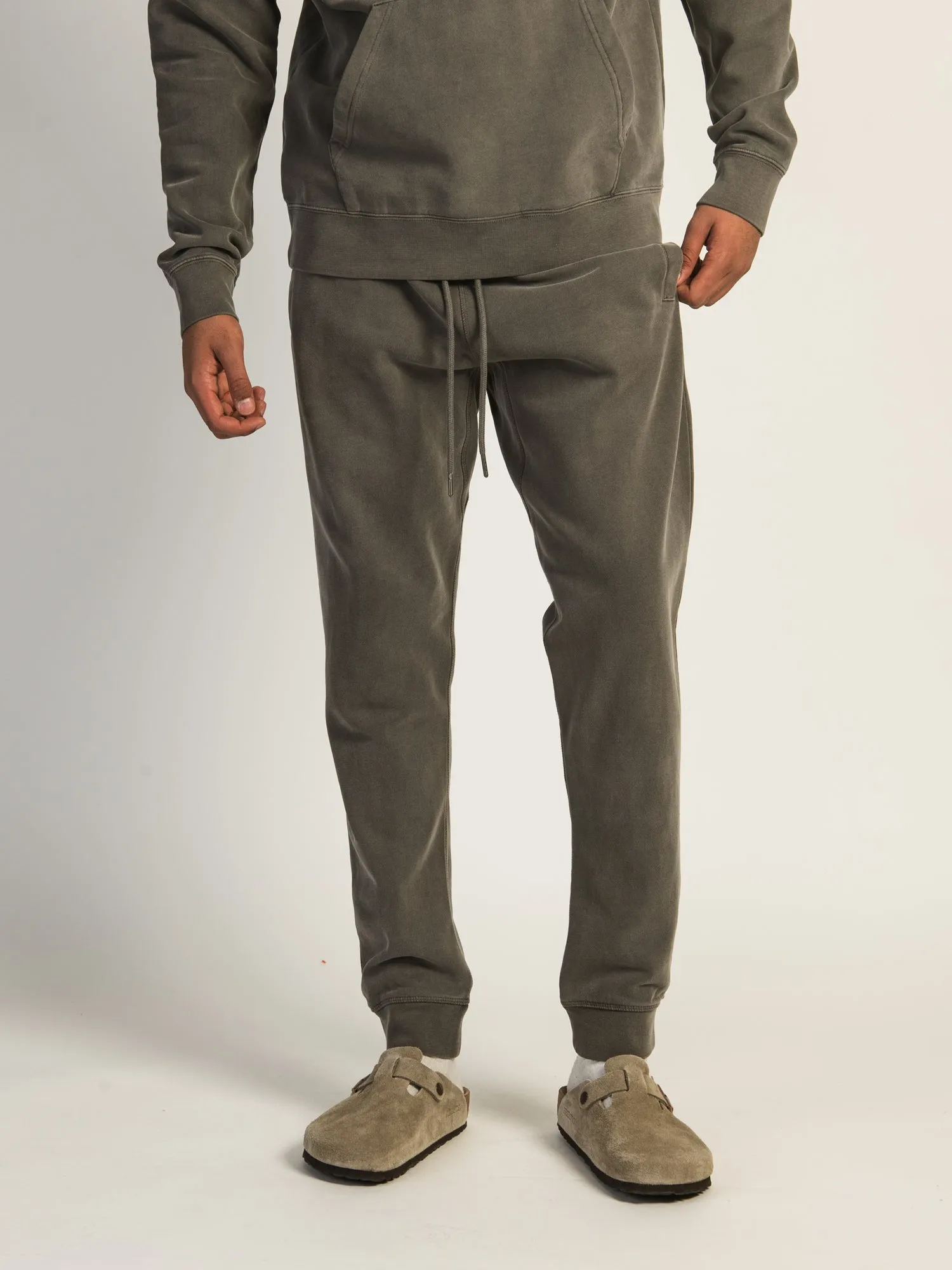 KOLBY PARKER GARMENT DYE SLIM JOGGER - IRON sold by Kolby