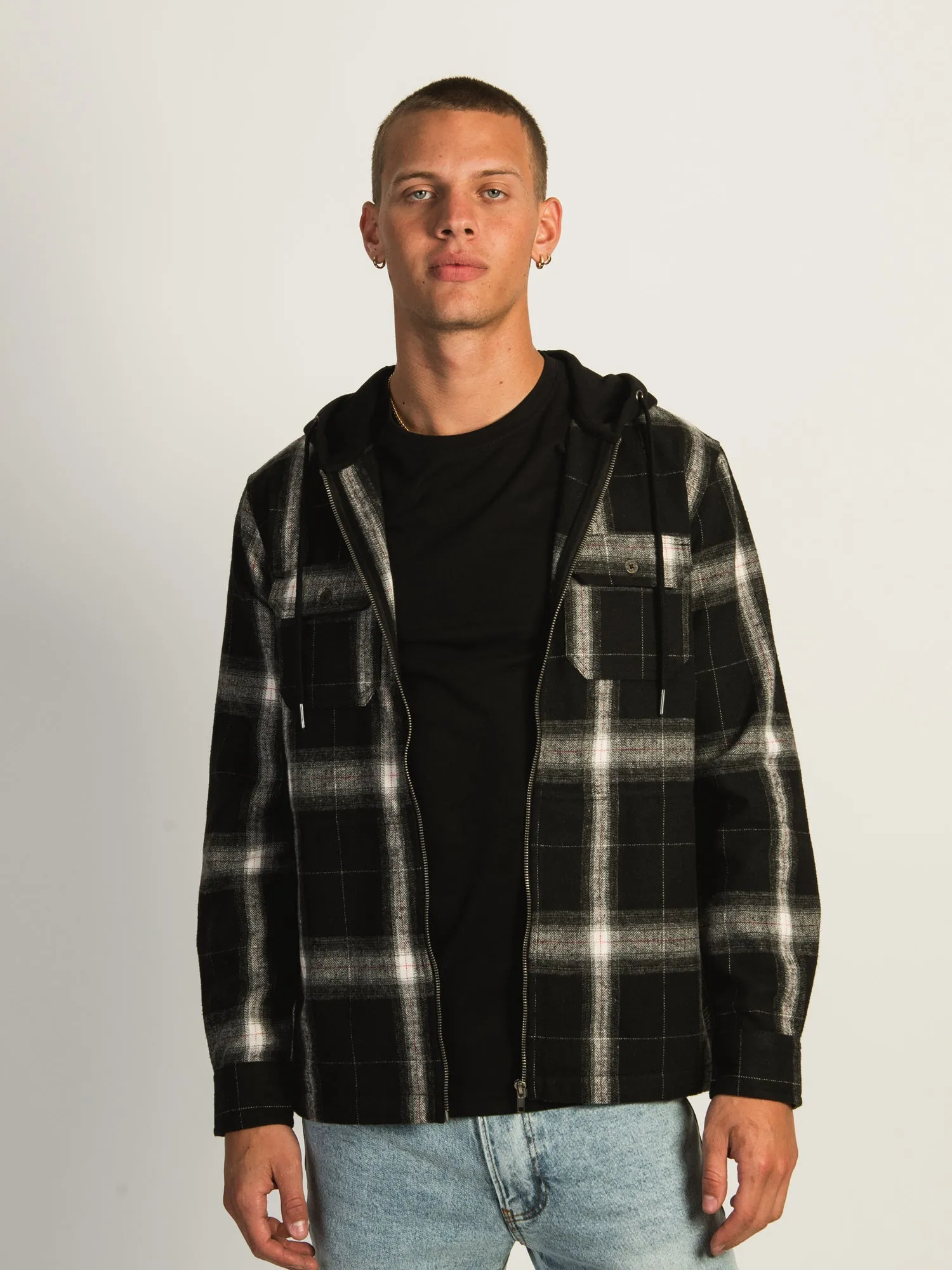 KOLBY BERK ZIP HOODIE - BLACK sold by Kolby