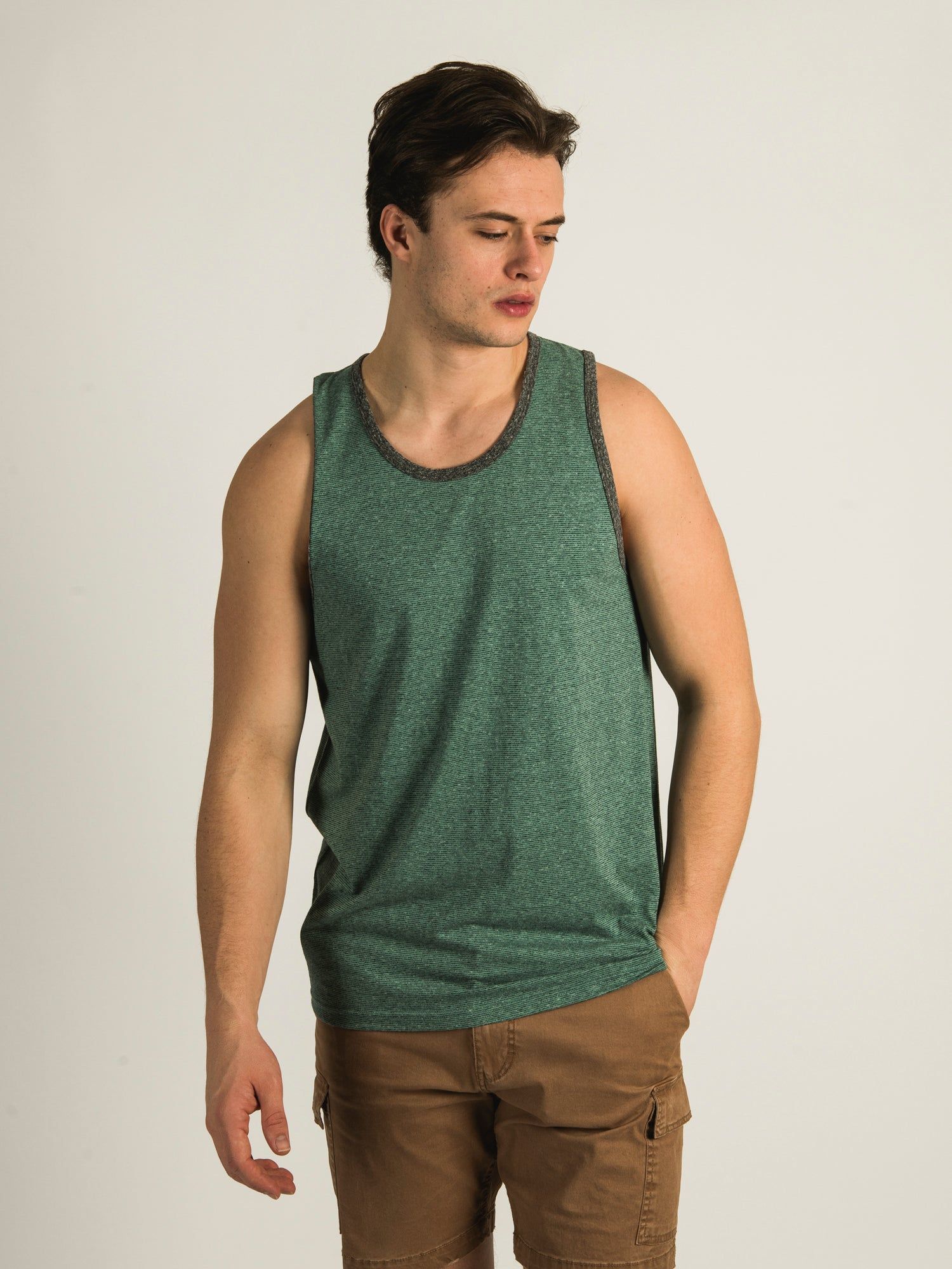 KOLBY CLEM MELANGE TANK TOP sold by Kolby