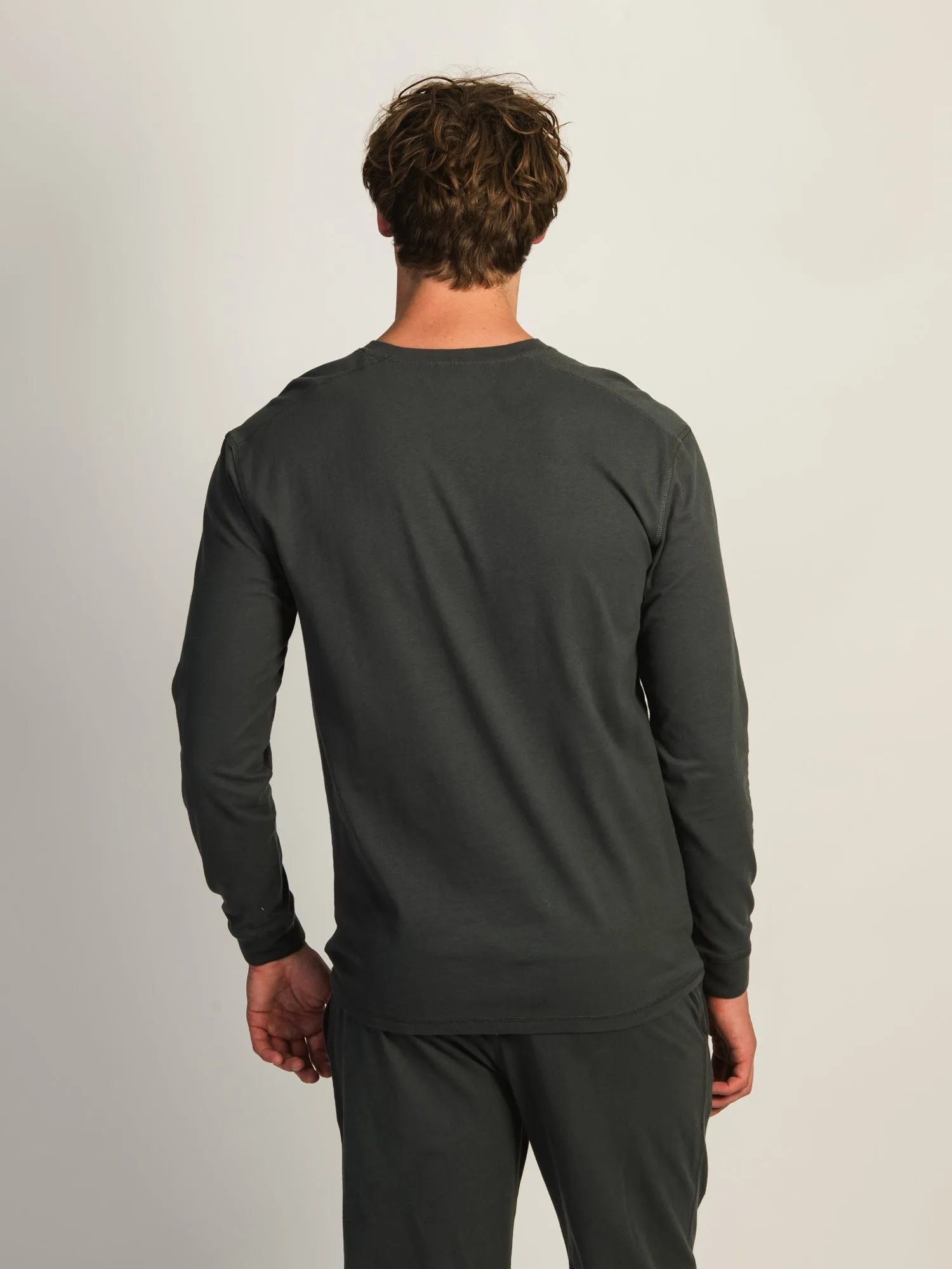 KOLBY SUEDED HENLEY - ASH sold by Kolby product image thumbnail 2