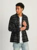 KOLBY OVERSIZED BUTTON UP - BLACK sold by Kolby
