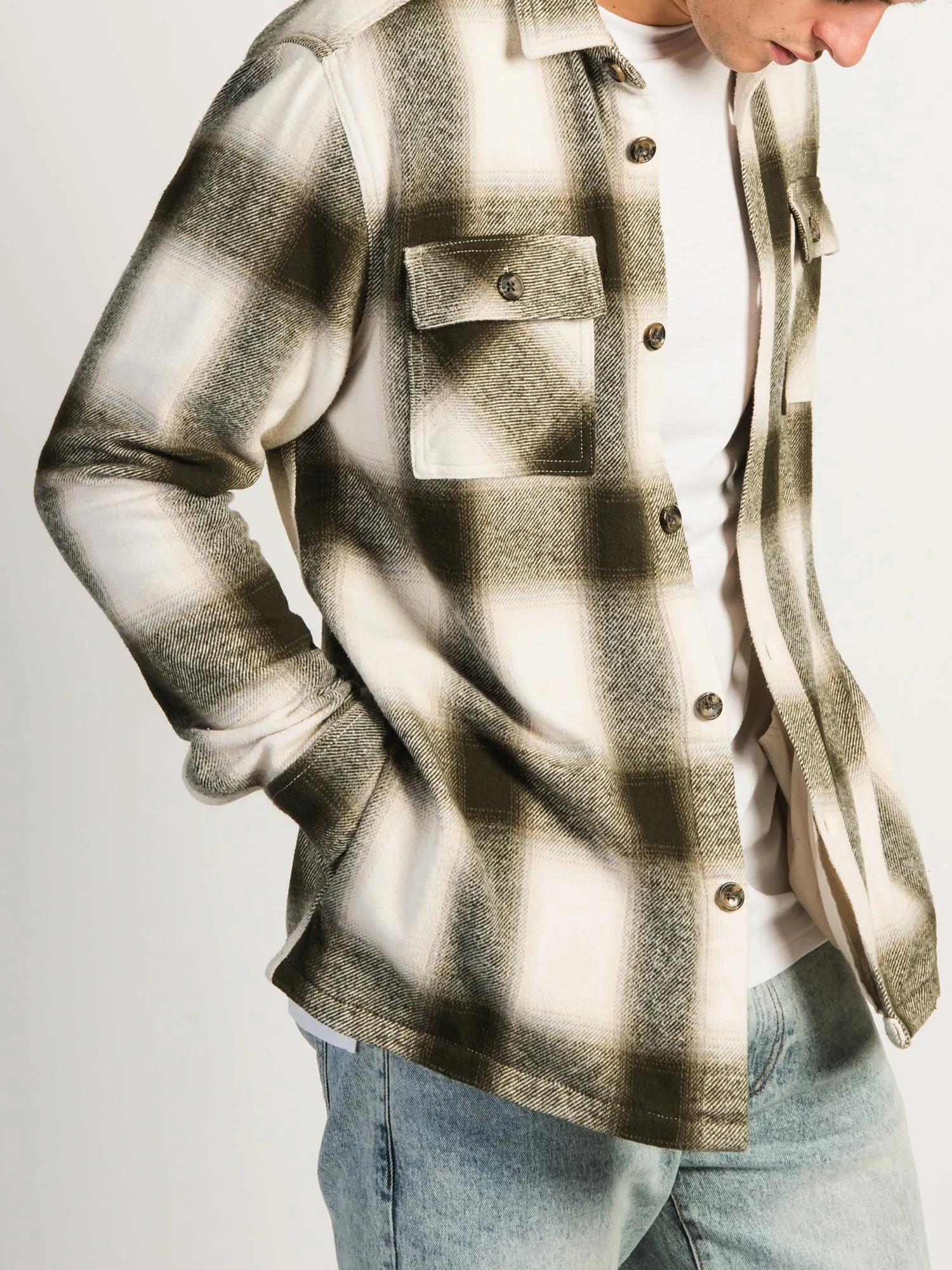 KOLBY OVERSIZED BUTTON UP - CREAM sold by Kolby product image thumbnail 2