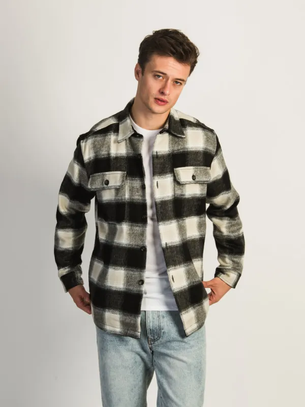 KOLBY TRAPPER OVERSHIRT - BLACK sold by Kolby
