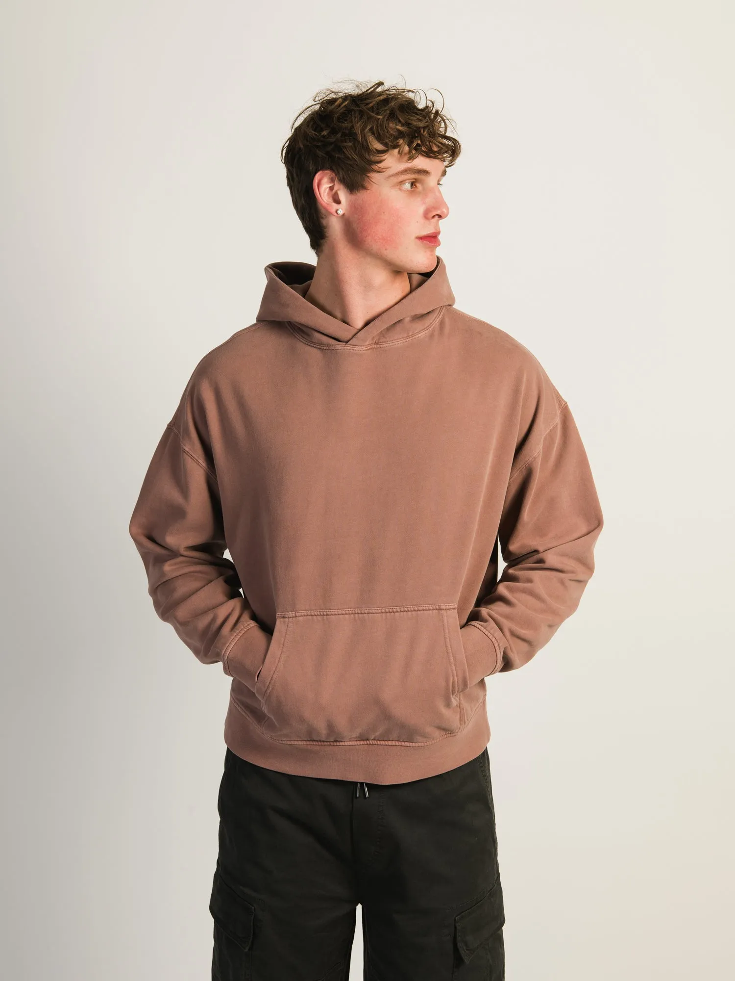 KOLBY RELAXED FIT HOODIE - BURGUNDY sold by Kolby