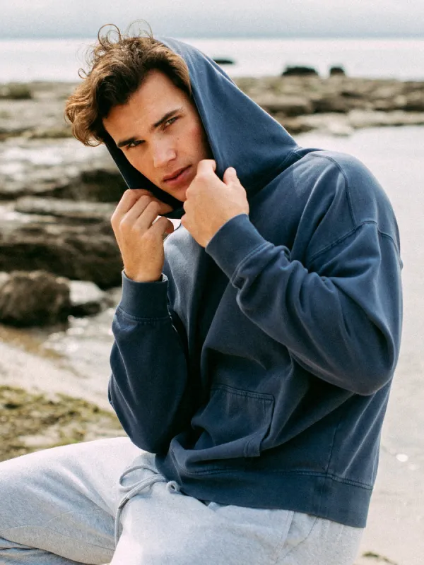 KOLBY RELAXED FIT HOODIE - BLUE sold by Kolby
