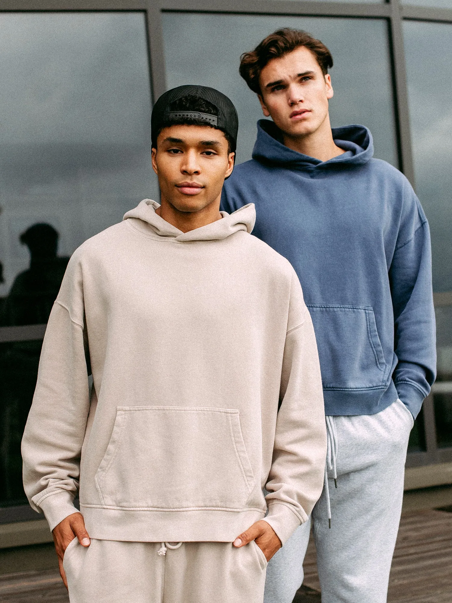 KOLBY RELAXED FIT HOODIE - BLUE sold by Kolby product image thumbnail 4
