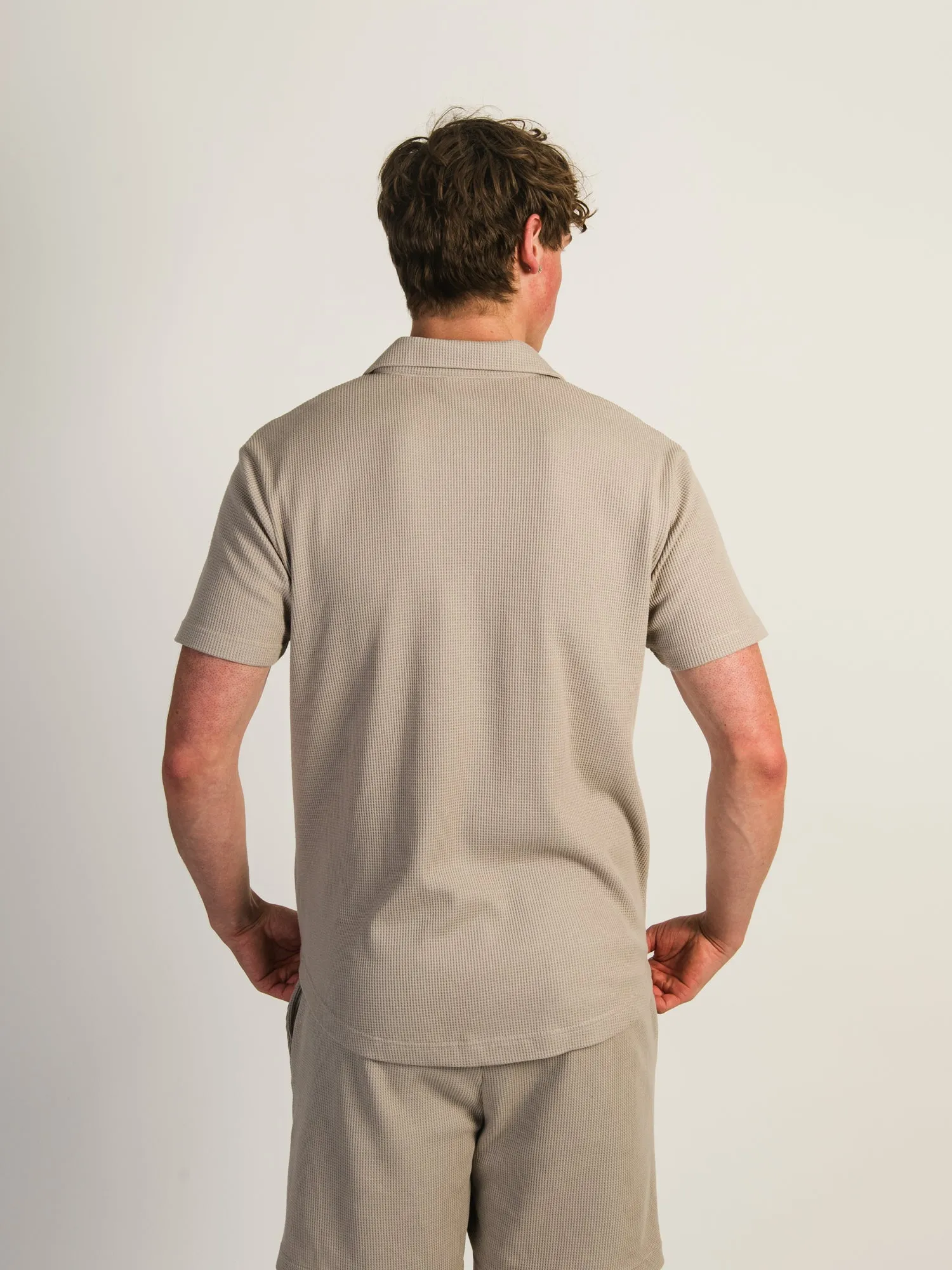 KOLBY WAFFLE SHIRT - PEBBLE sold by Kolby product image thumbnail 3
