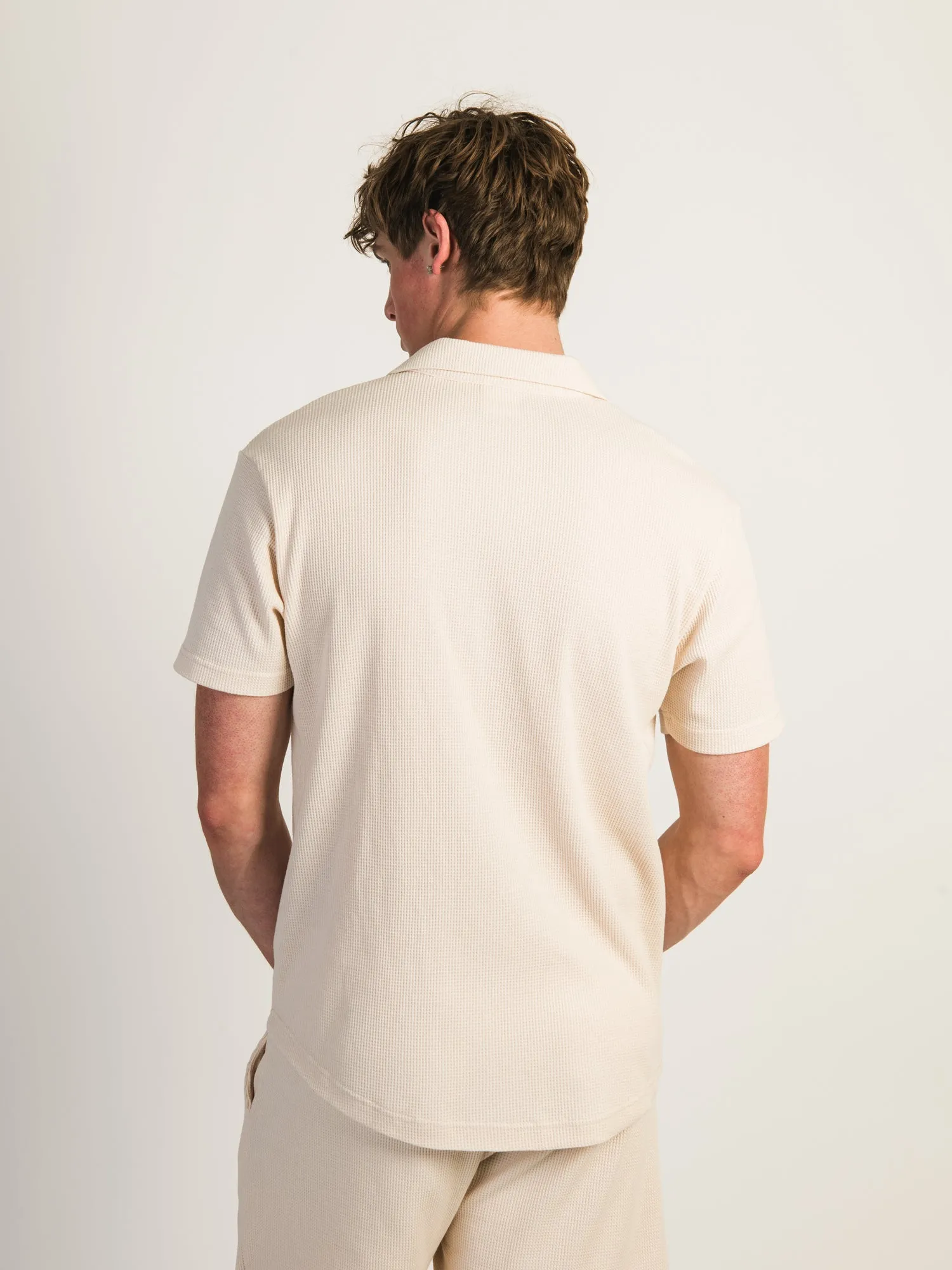 KOLBY WAFFLE SHIRT - CREAM sold by Kolby product image thumbnail 3