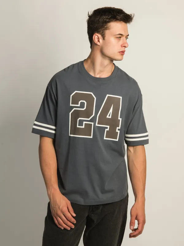 KOLBY FOOTBALL TEE - BLUE sold by Kolby