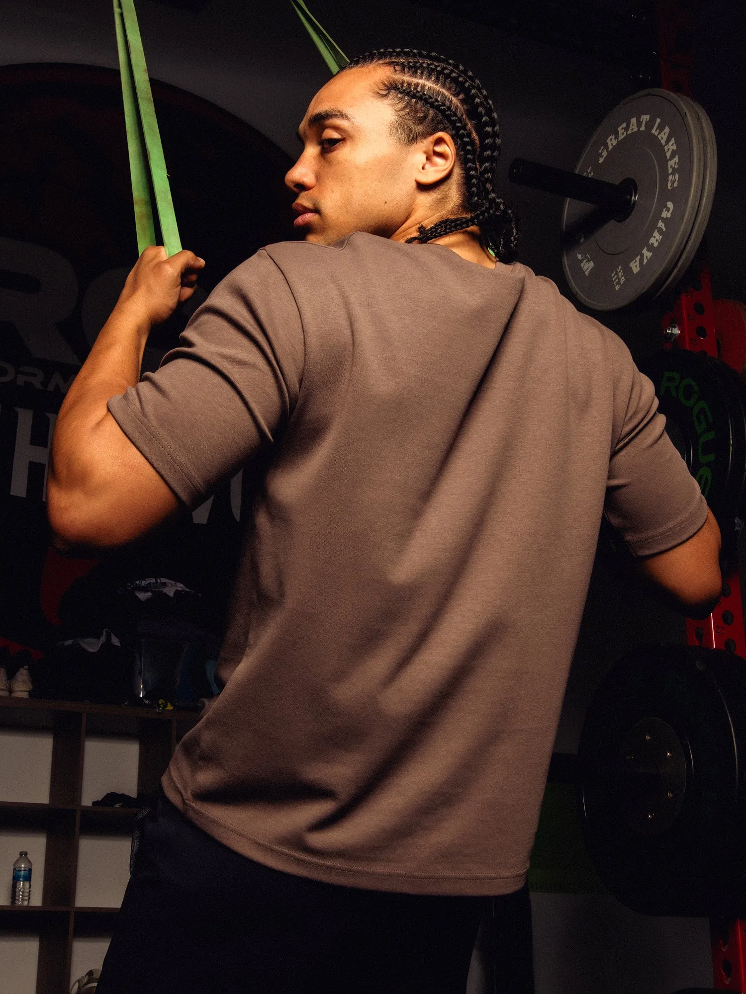 KOLBY KEEP COOL BOXY FIT TEE - BROWN sold by Kolby product image thumbnail 2