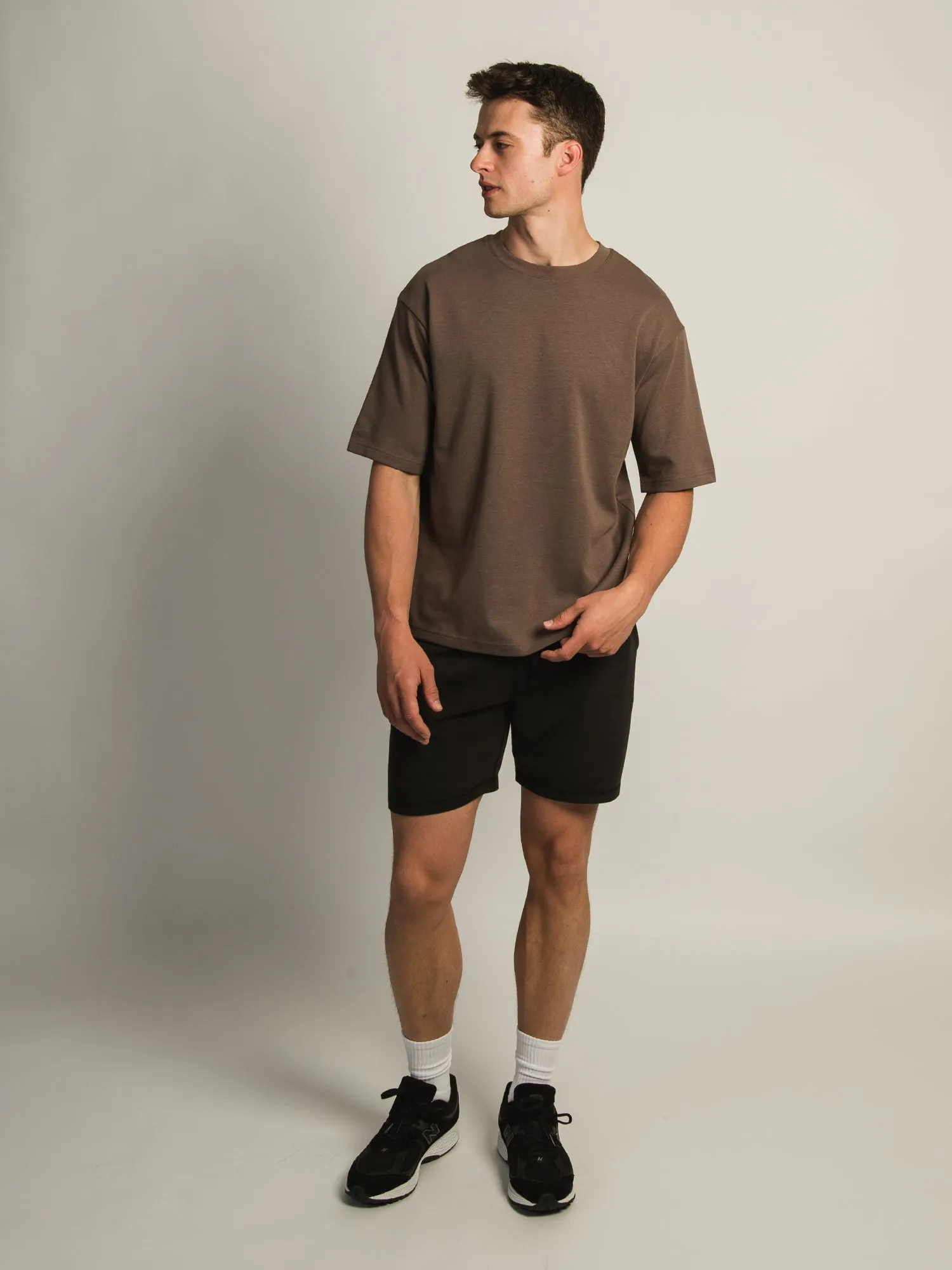 KOLBY KEEP COOL BOXY FIT TEE - BROWN sold by Kolby product image thumbnail 4