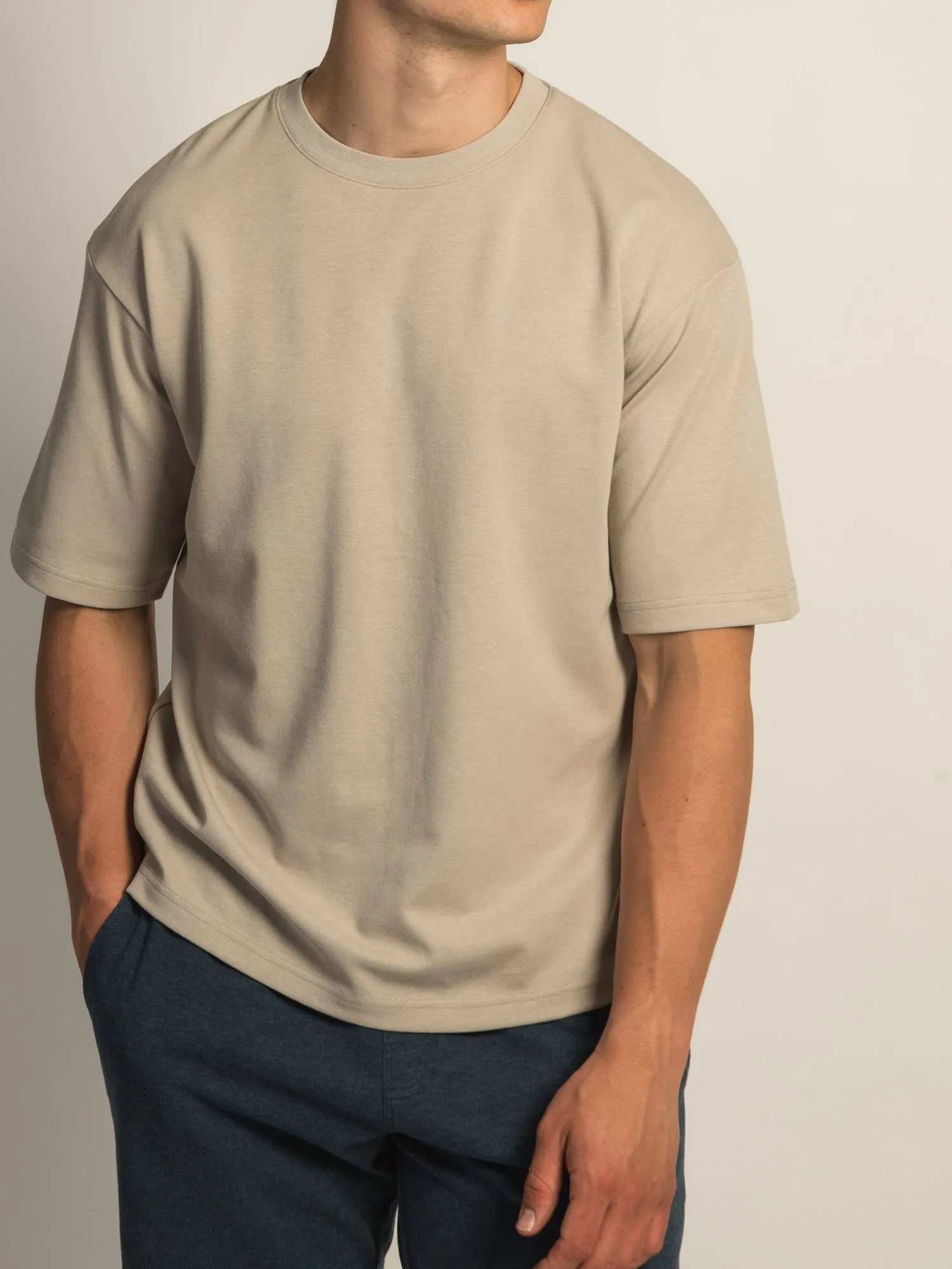 KOLBY KEEP COOL BOXY FIT TEE - PEBBLE sold by Kolby product image thumbnail 4