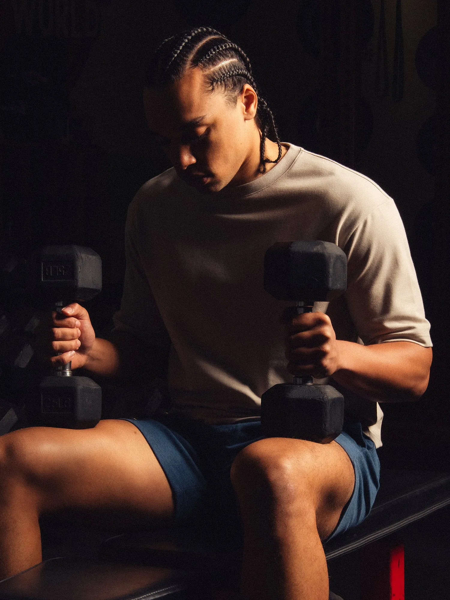 KOLBY KEEP COOL BOXY FIT TEE - PEBBLE sold by Kolby