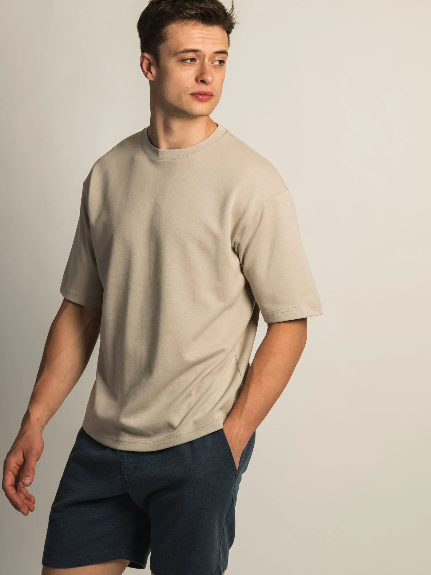 KOLBY KEEP COOL BOXY FIT TEE - PEBBLE sold by Kolby product image thumbnail 5