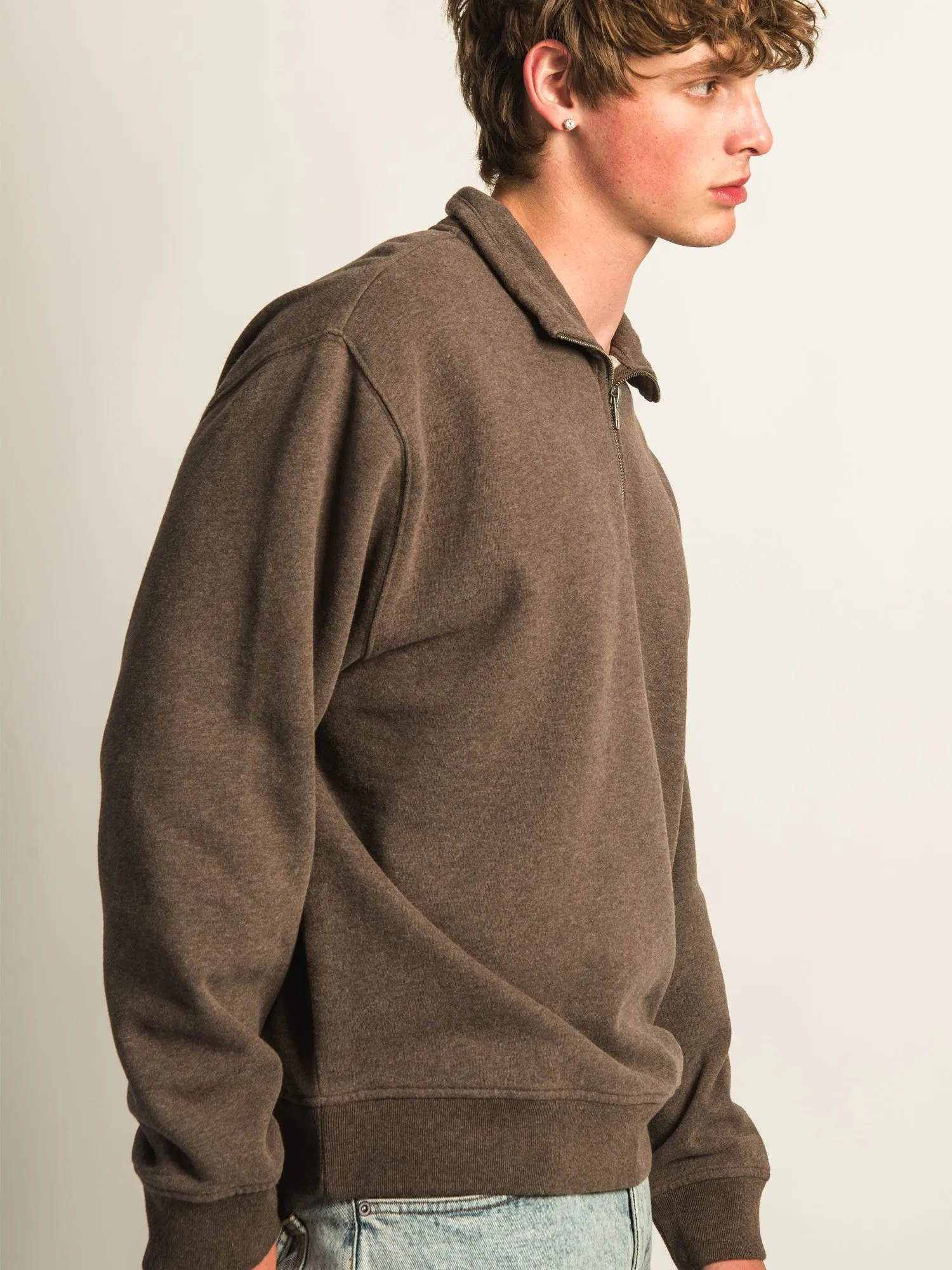 KOLBY RELAXED FIT QUARTER ZIP - CHOCOLATE sold by Kolby product image thumbnail 5