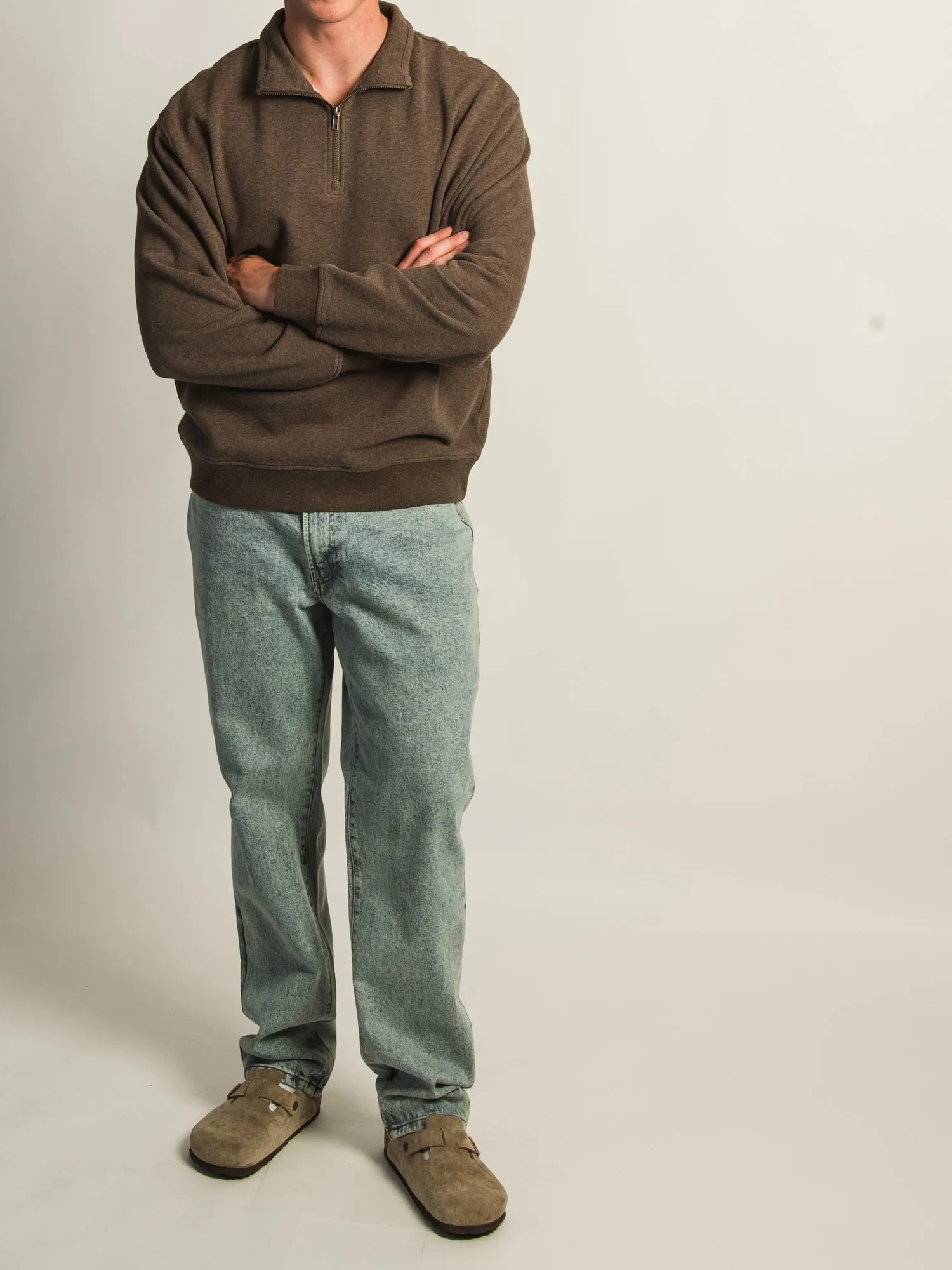 KOLBY RELAXED FIT QUARTER ZIP - CHOCOLATE sold by Kolby product image thumbnail 2