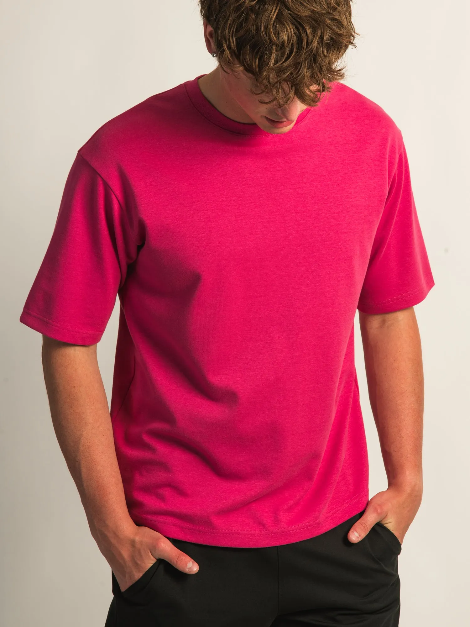 KOLBY KEEP COOL BOXY FIT TEE- BERRY sold by Kolby product image thumbnail 3