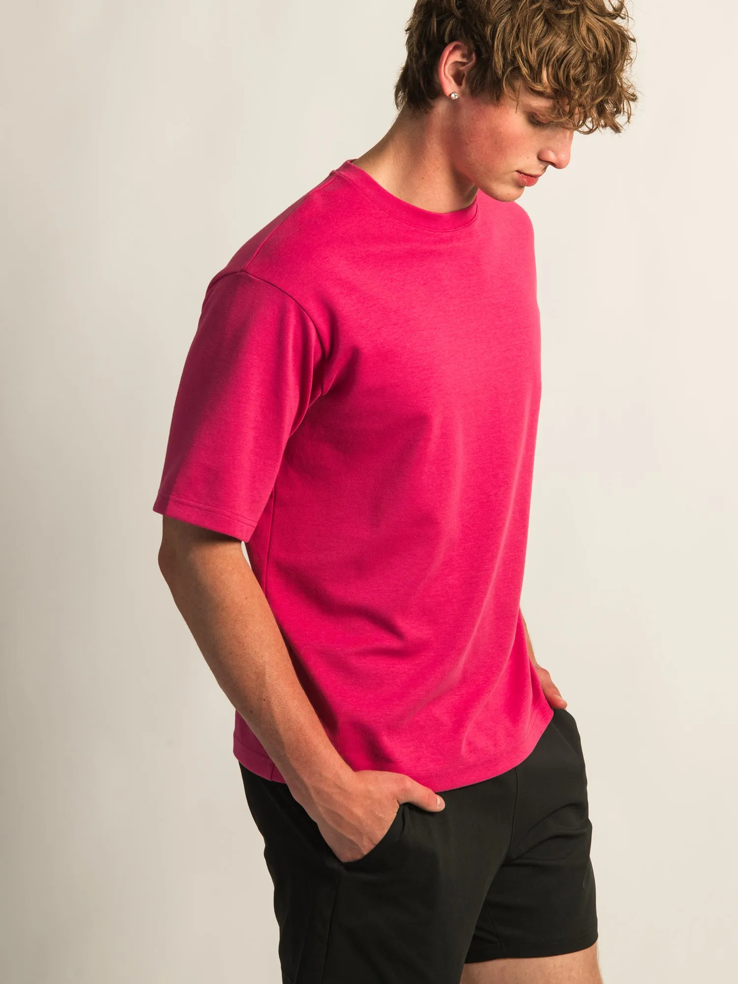 KOLBY KEEP COOL BOXY FIT TEE- BERRY sold by Kolby product image thumbnail 4