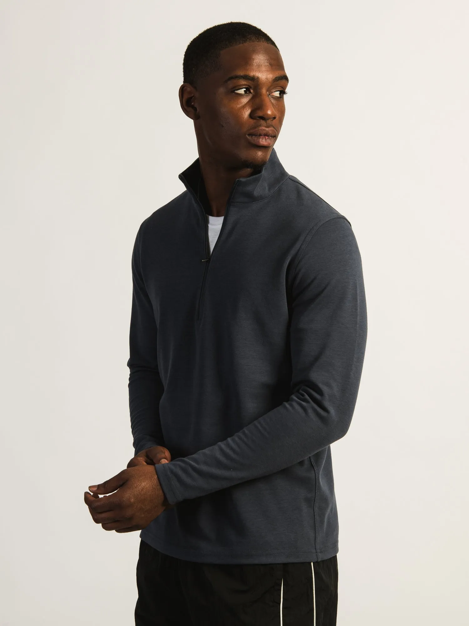 KOLBY KEEP COOL HALF ZIP - NAVY sold by Kolby product image thumbnail 4