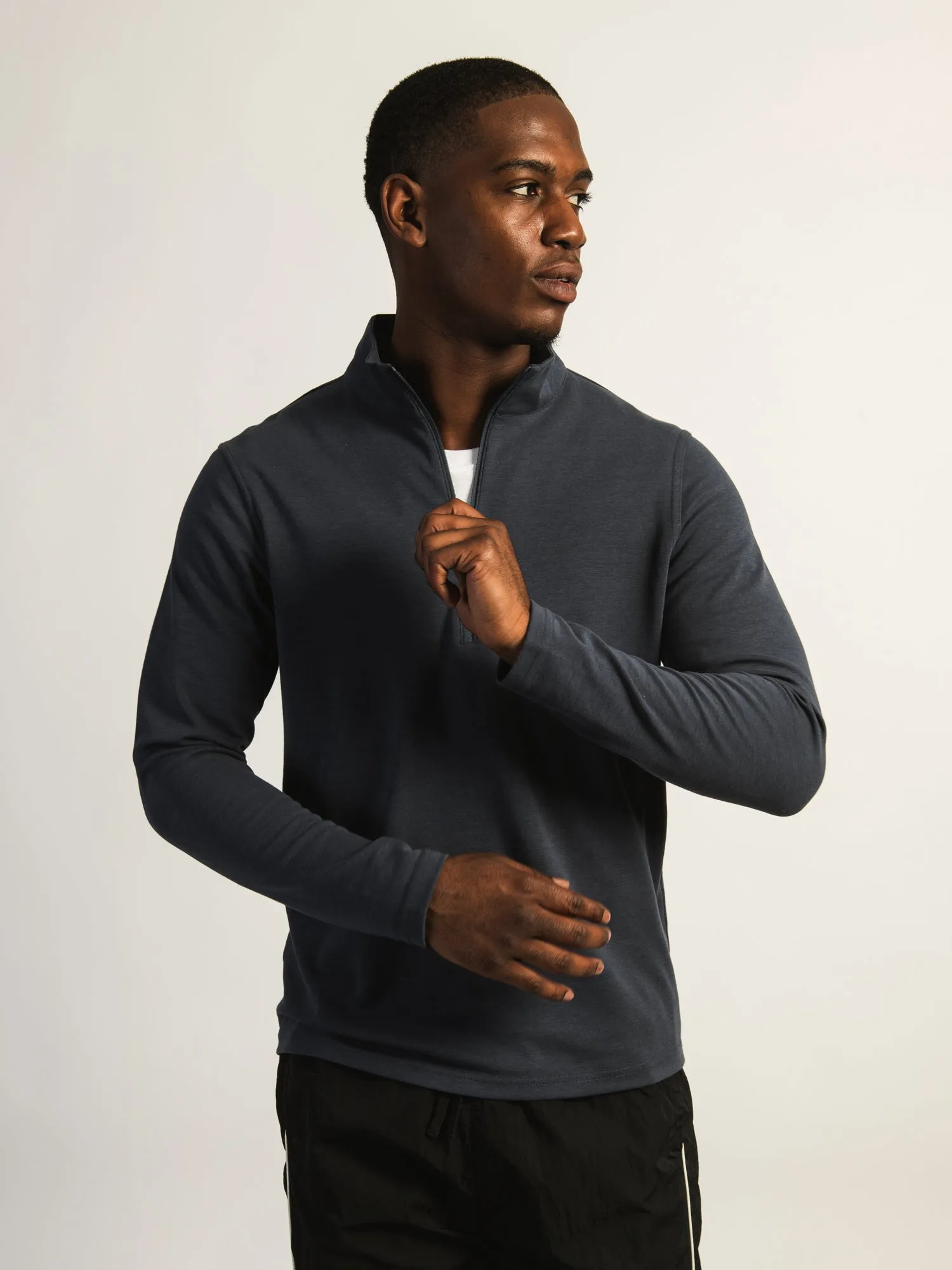 KOLBY KEEP COOL HALF ZIP - NAVY sold by Kolby