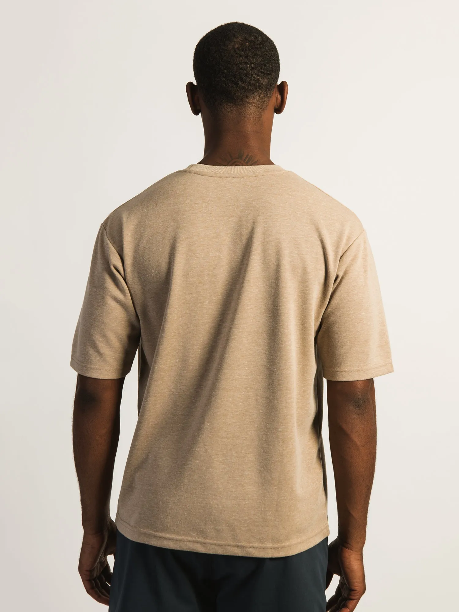 KOLBY KEEP COOL BOXY FIT TEE - HEATHER BROWN sold by Kolby product image thumbnail 4