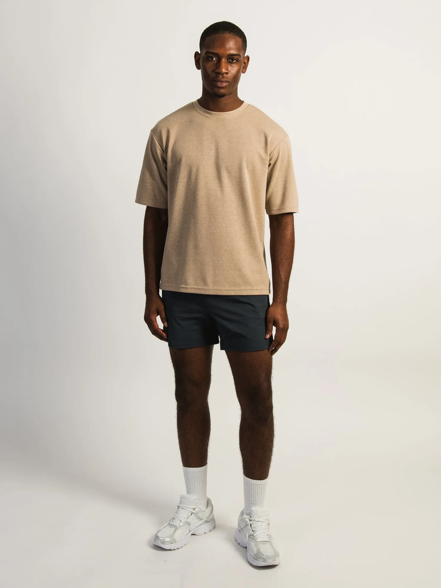 KOLBY KEEP COOL BOXY FIT TEE - HEATHER BROWN sold by Kolby product image thumbnail 2