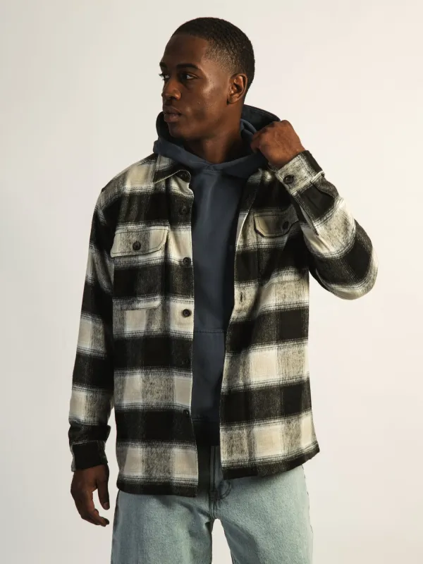 KOLBY PLAID OVERSHIRT - CREAM sold by Kolby