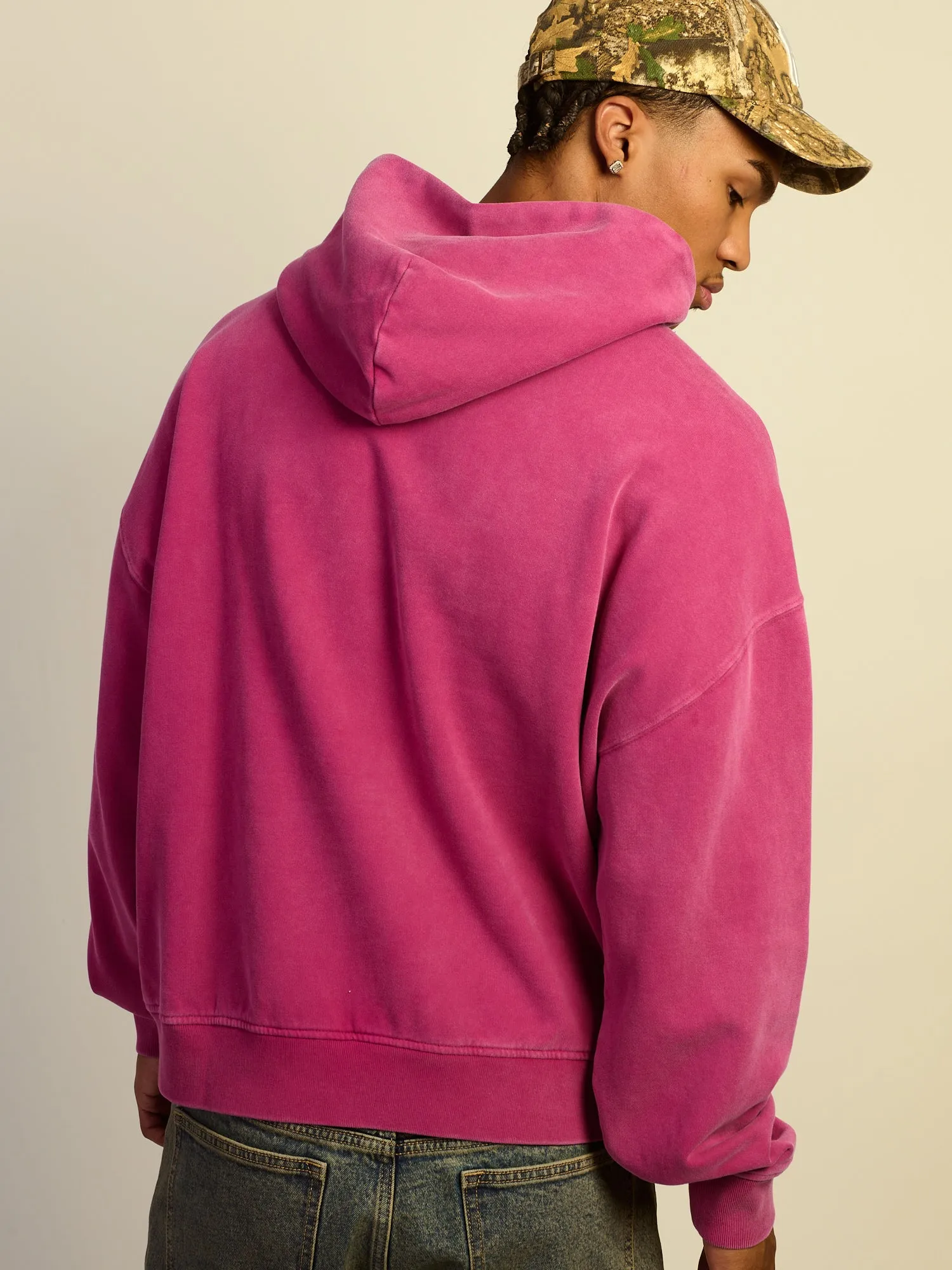 KOLBY RELAXED FIT HOODIE - MAGENTA sold by Kolby product image thumbnail 4