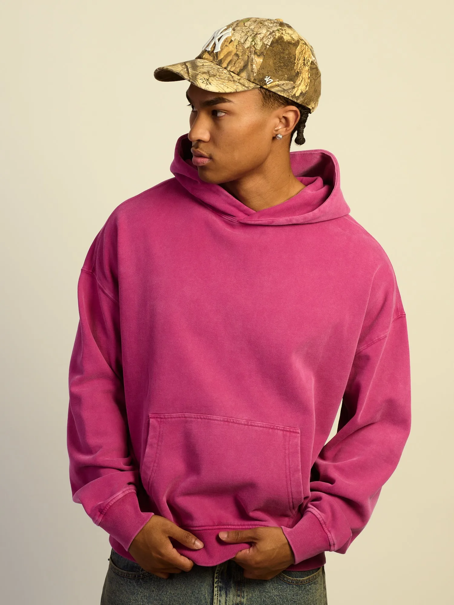 KOLBY RELAXED FIT HOODIE - MAGENTA sold by Kolby