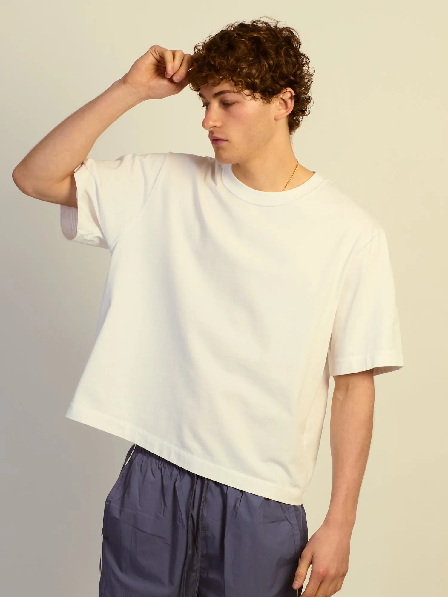 KOLBY SHORT CUT HEAVYWEIGHT TEE - WHITE sold by Kolby