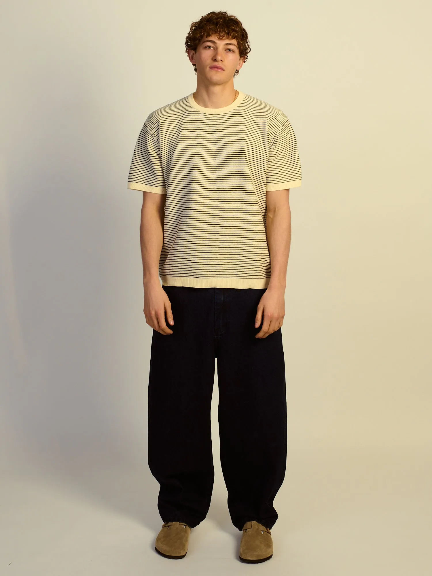 KOLBY RELAXED FIT KNIT TEE - NATURAL sold by Kolby product image thumbnail 2