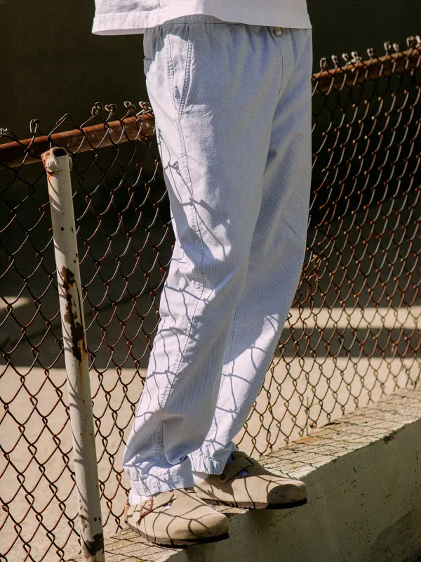 KOLBY RELAXED FIT LN BLEND PANT - BLUE sold by Kolby