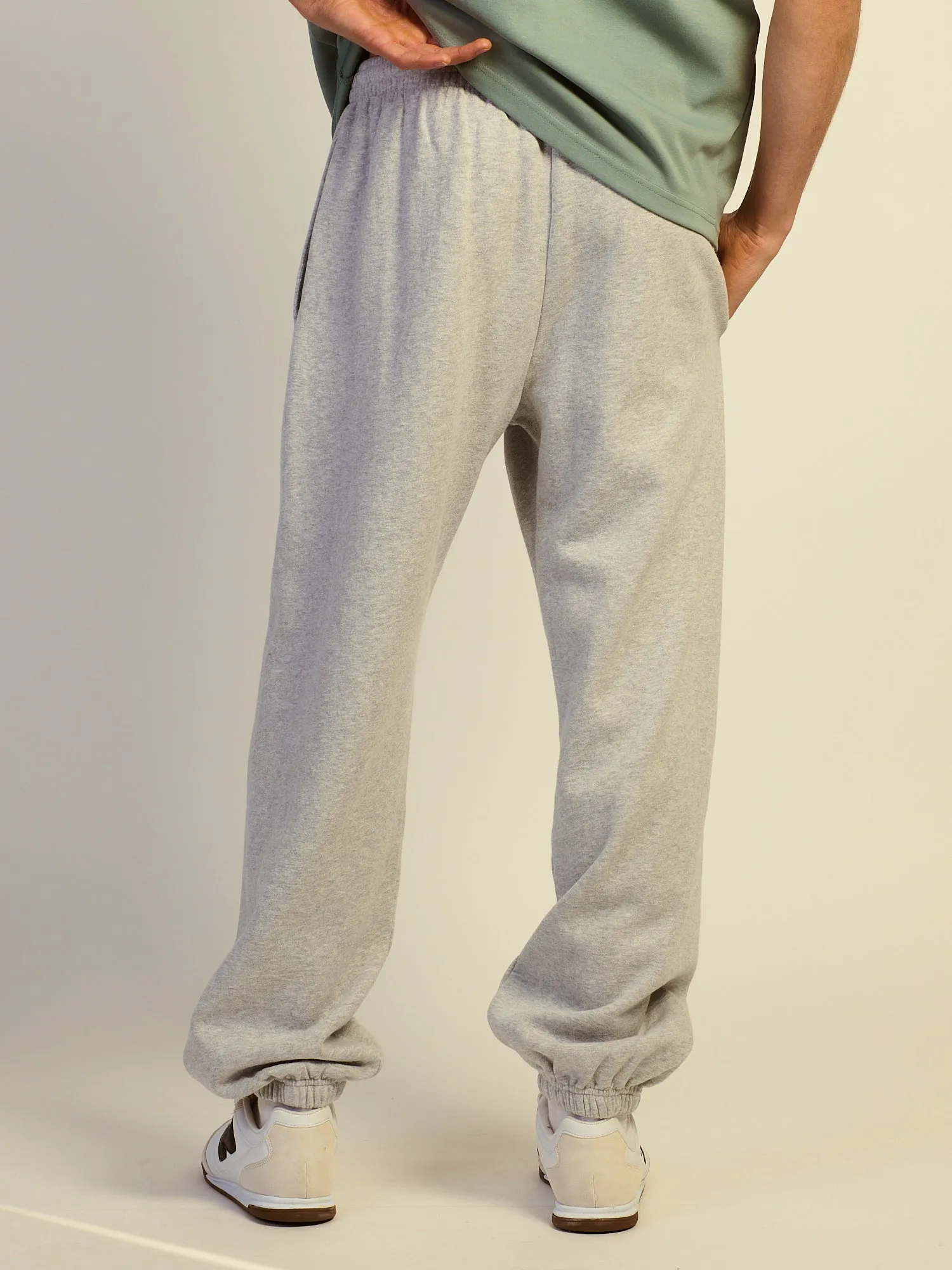 KOLBY BAGGY FLEECE JOGGER - HEATHER GREY sold by Kolby product image thumbnail 4