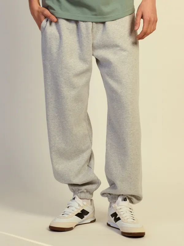 KOLBY BAGGY FLEECE JOGGER - HEATHER GREY sold by Kolby