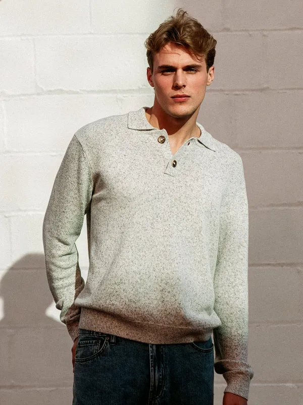KOLBY COLLARED SWEATER - NATURAL sold by Kolby