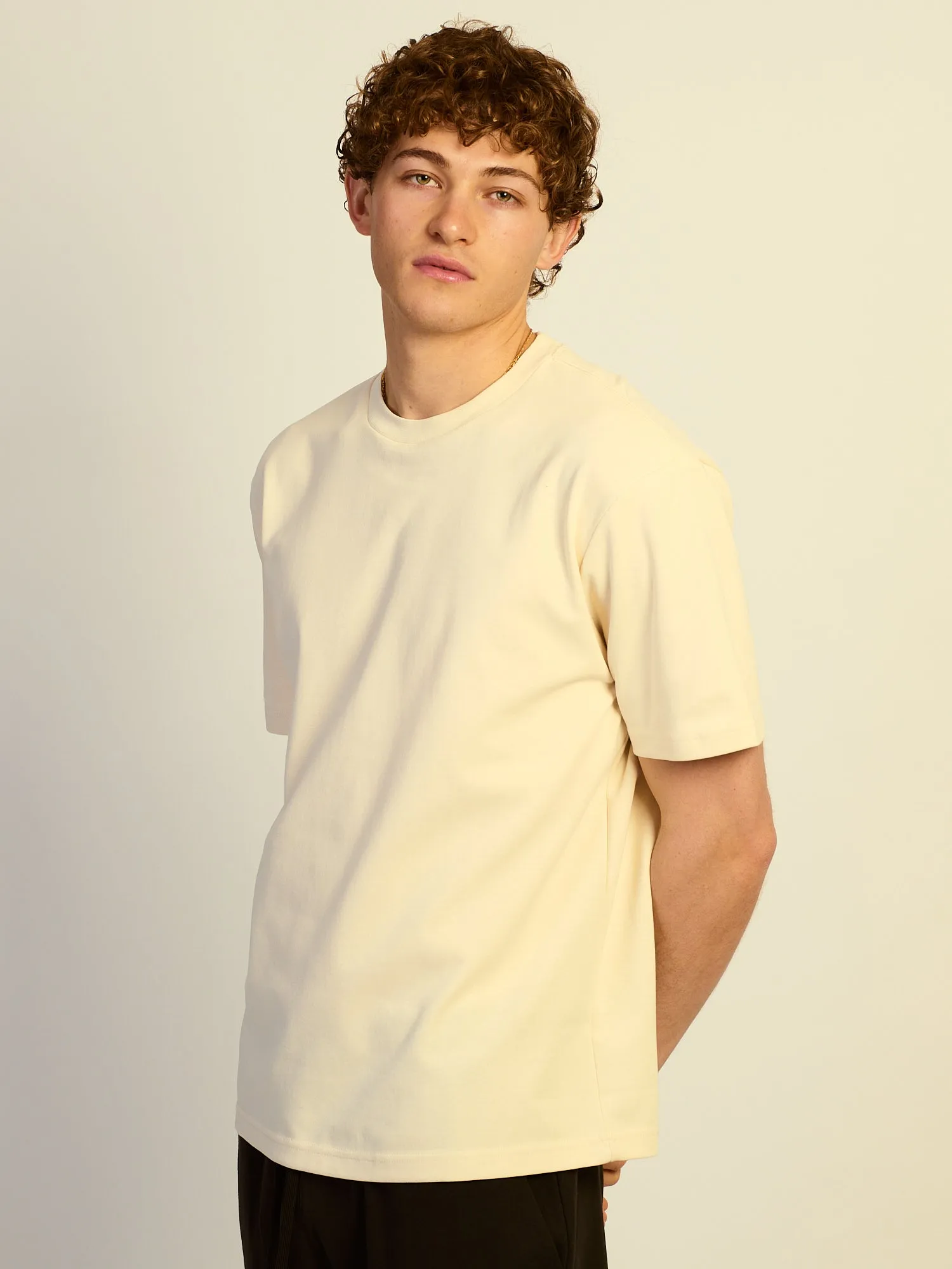 KOLBY RELAXED FIT KEEP COOL TEE - NATURAL sold by Kolby product image thumbnail 3