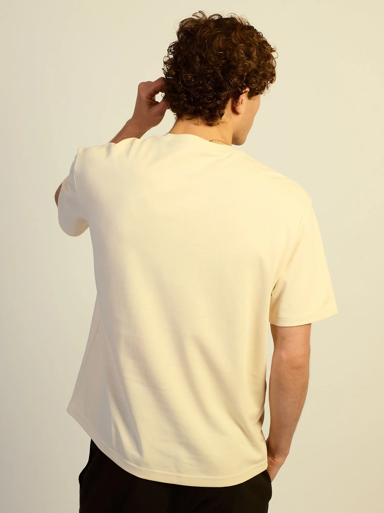 KOLBY RELAXED FIT KEEP COOL TEE - NATURAL sold by Kolby product image thumbnail 4