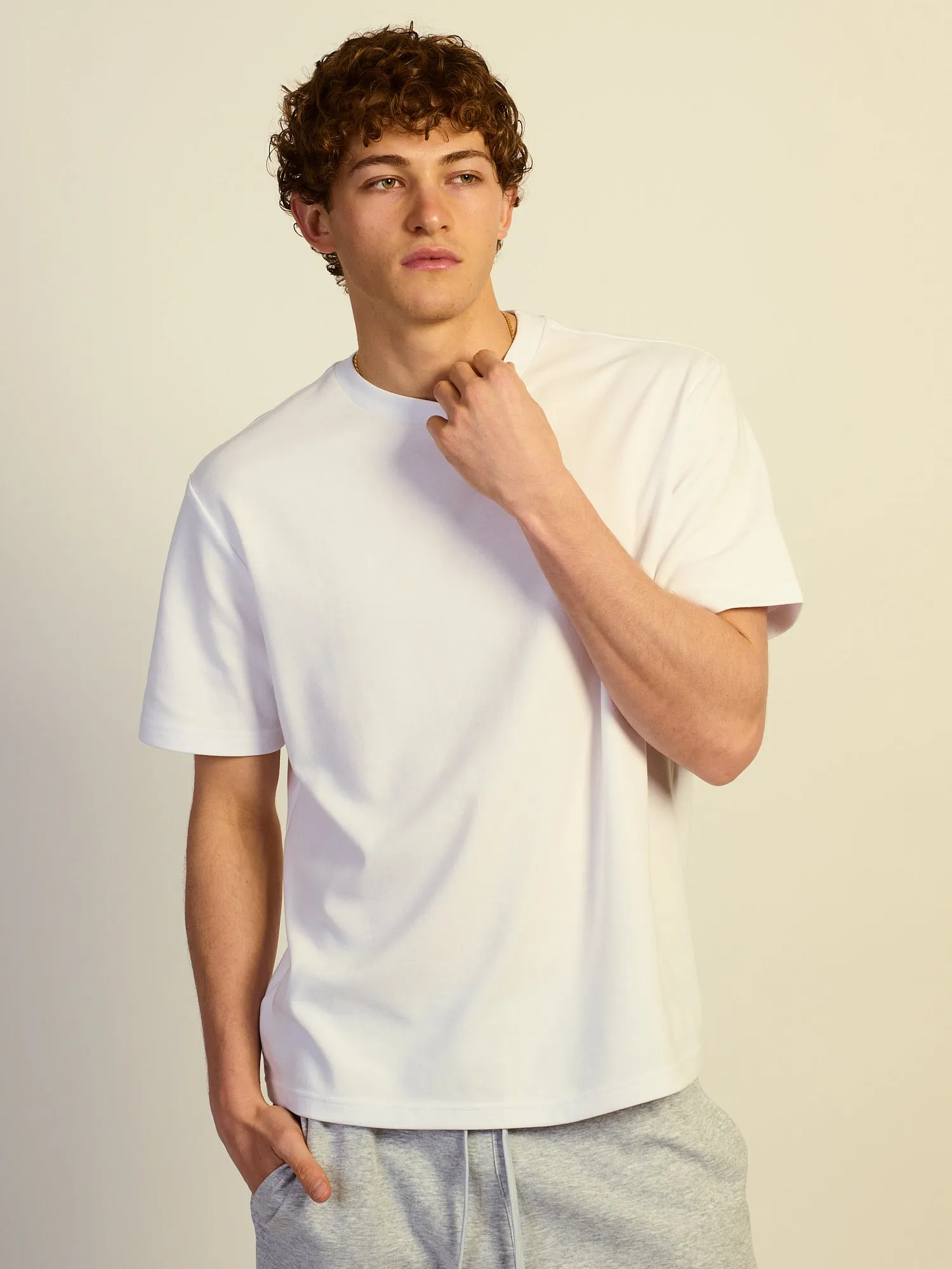 KOLBY RELAXED FIT KEEP COOL TEE - WHITE sold by Kolby