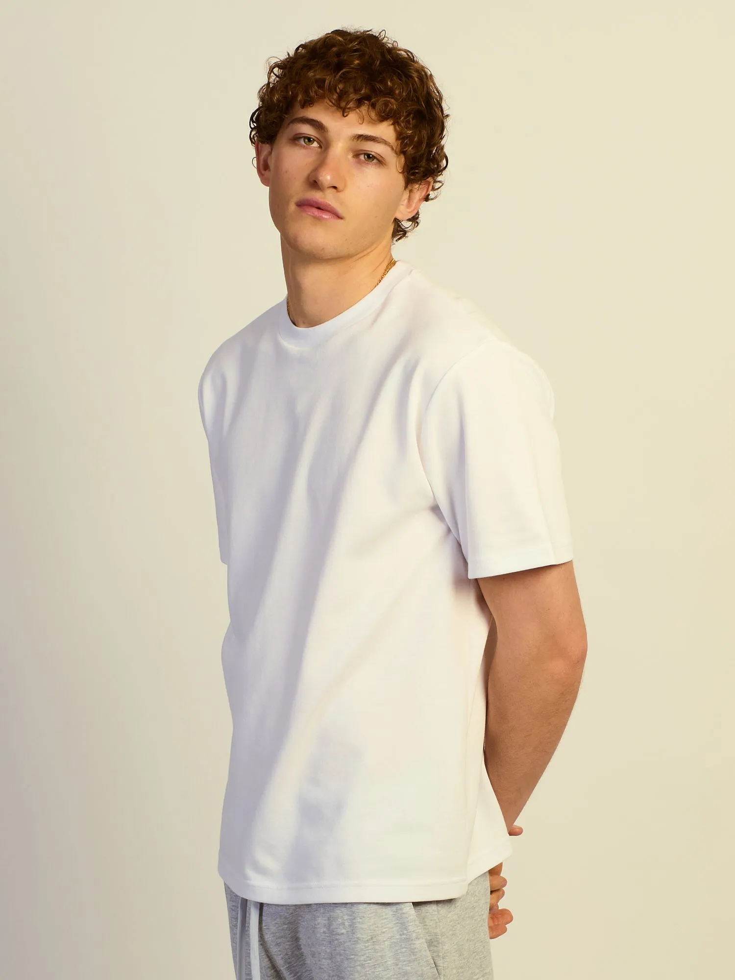 KOLBY RELAXED FIT KEEP COOL TEE - WHITE sold by Kolby product image thumbnail 3