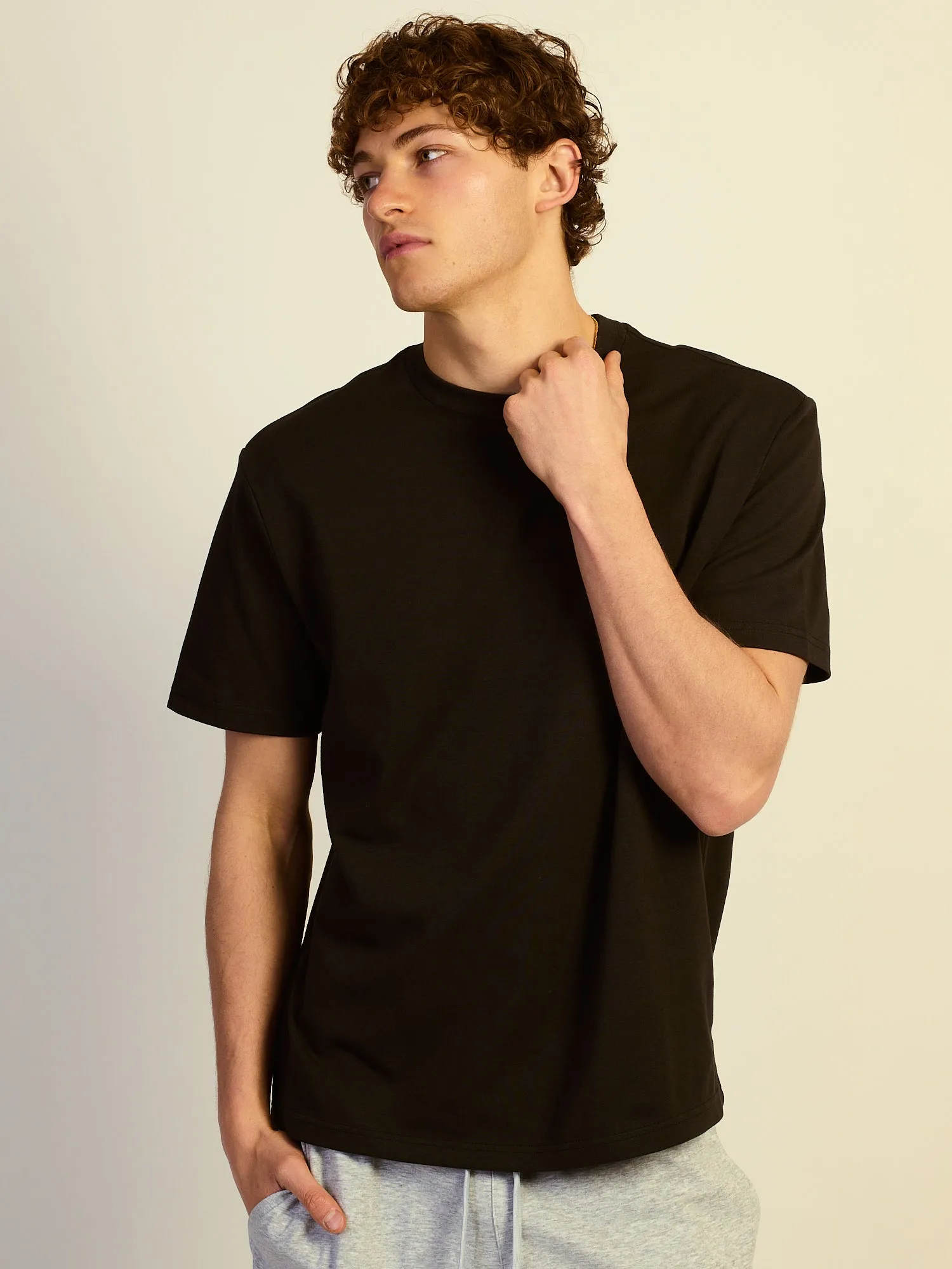 KOLBY RELAXED FIT KEEP COOL TEE - BLACK sold by Kolby