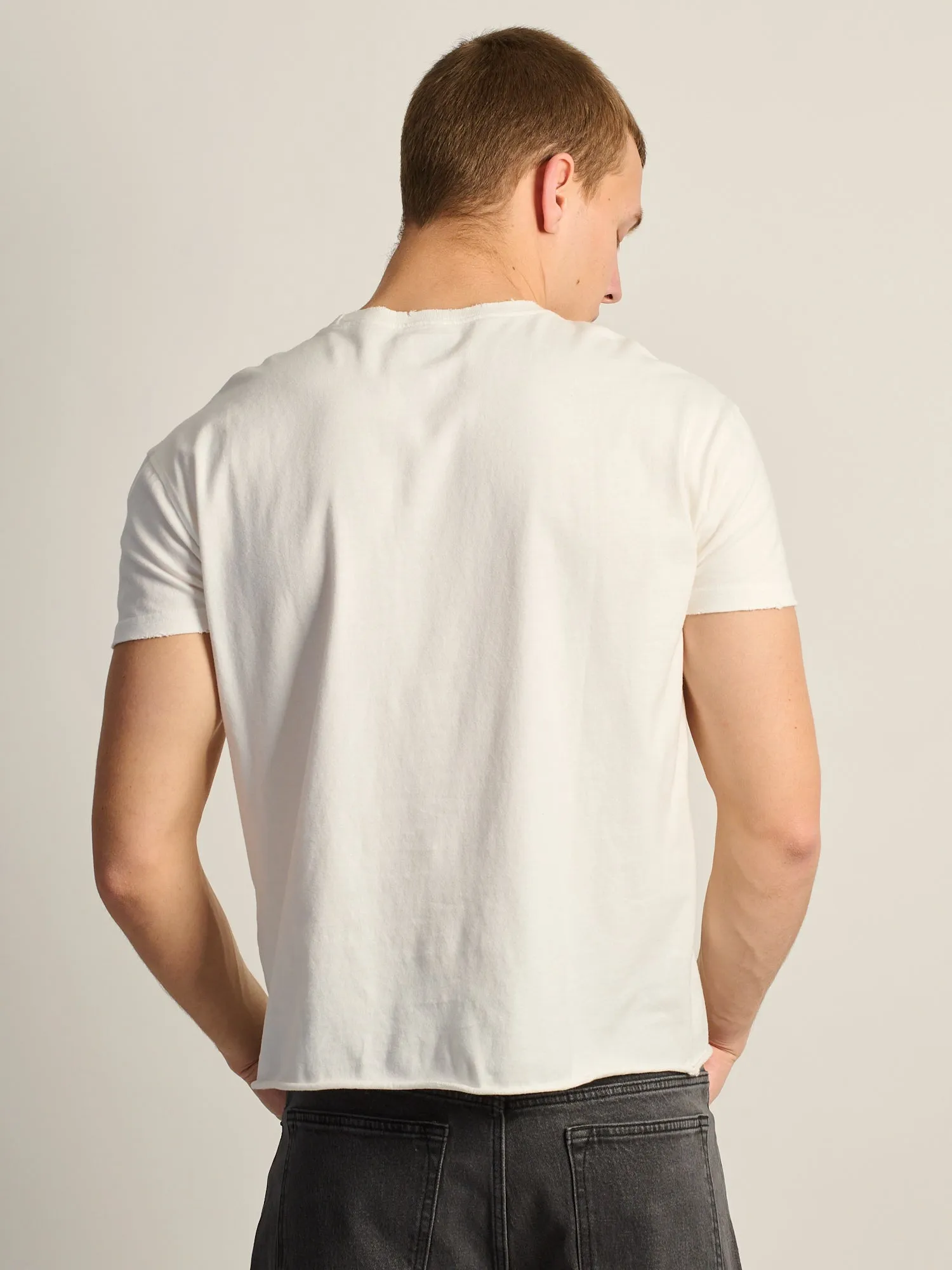 KOLBY SHORT CUT MUSCLE TEE - WHITE sold by Kolby product image thumbnail 4