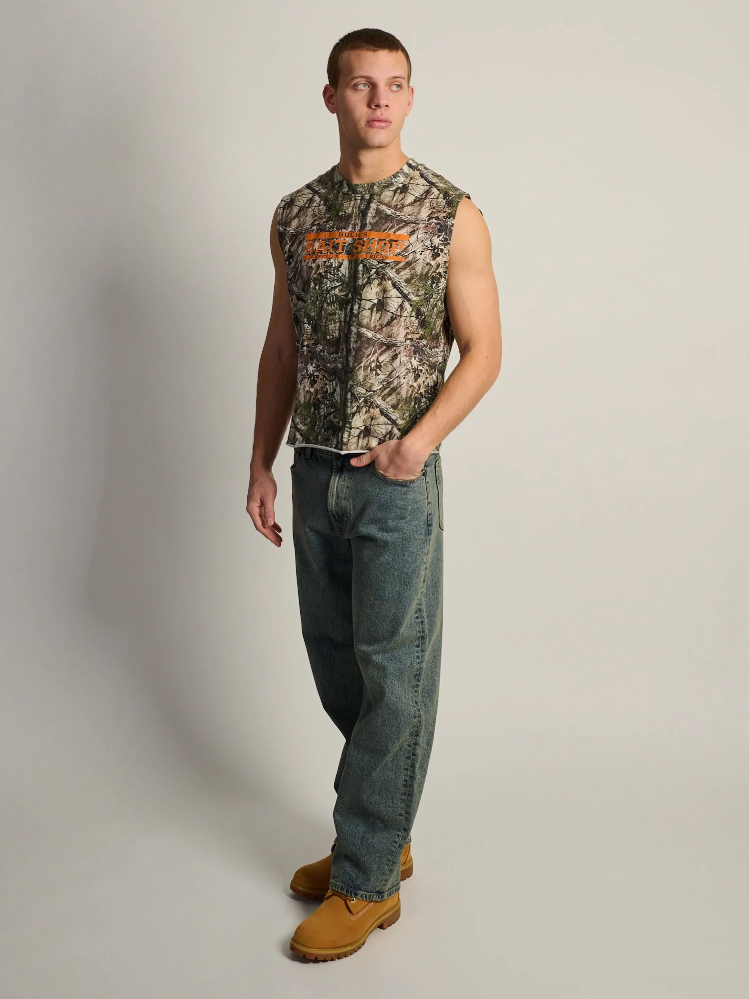 KOLBY SHORT CUT MUSCLE TANK - CAMO sold by Kolby product image thumbnail 2
